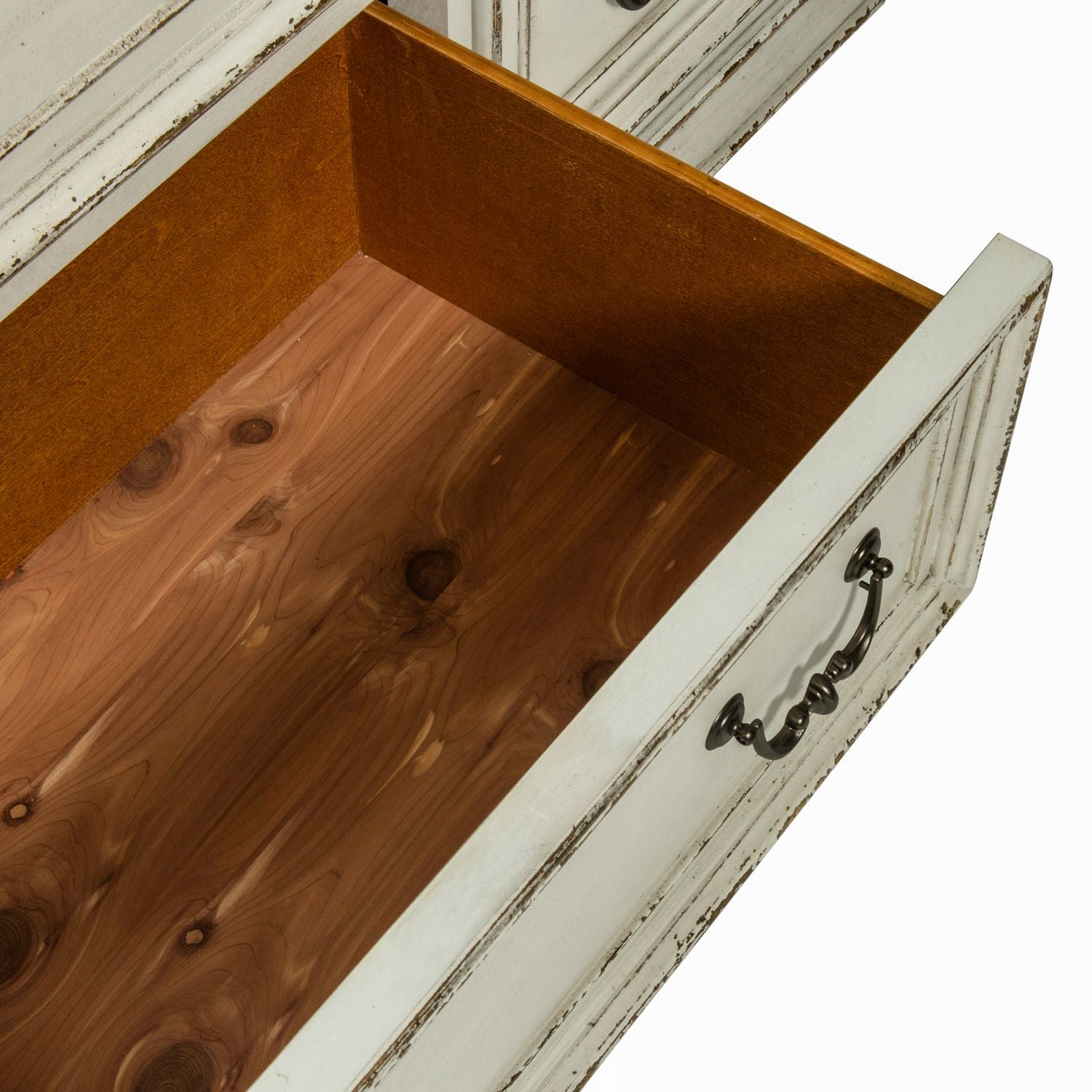 King California Panel Bed, Dresser & Mirror