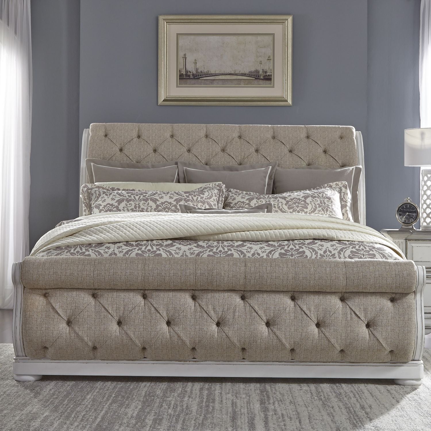 King California Sleigh Bed