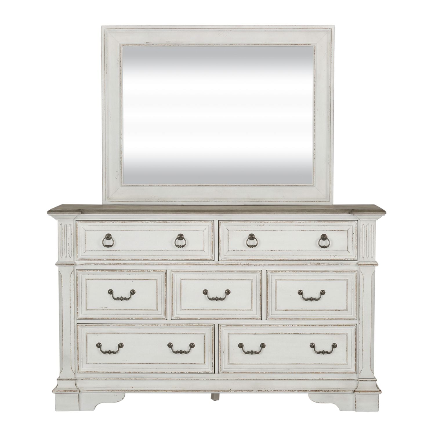 King California Sleigh Bed, Dresser & Mirror, Chest