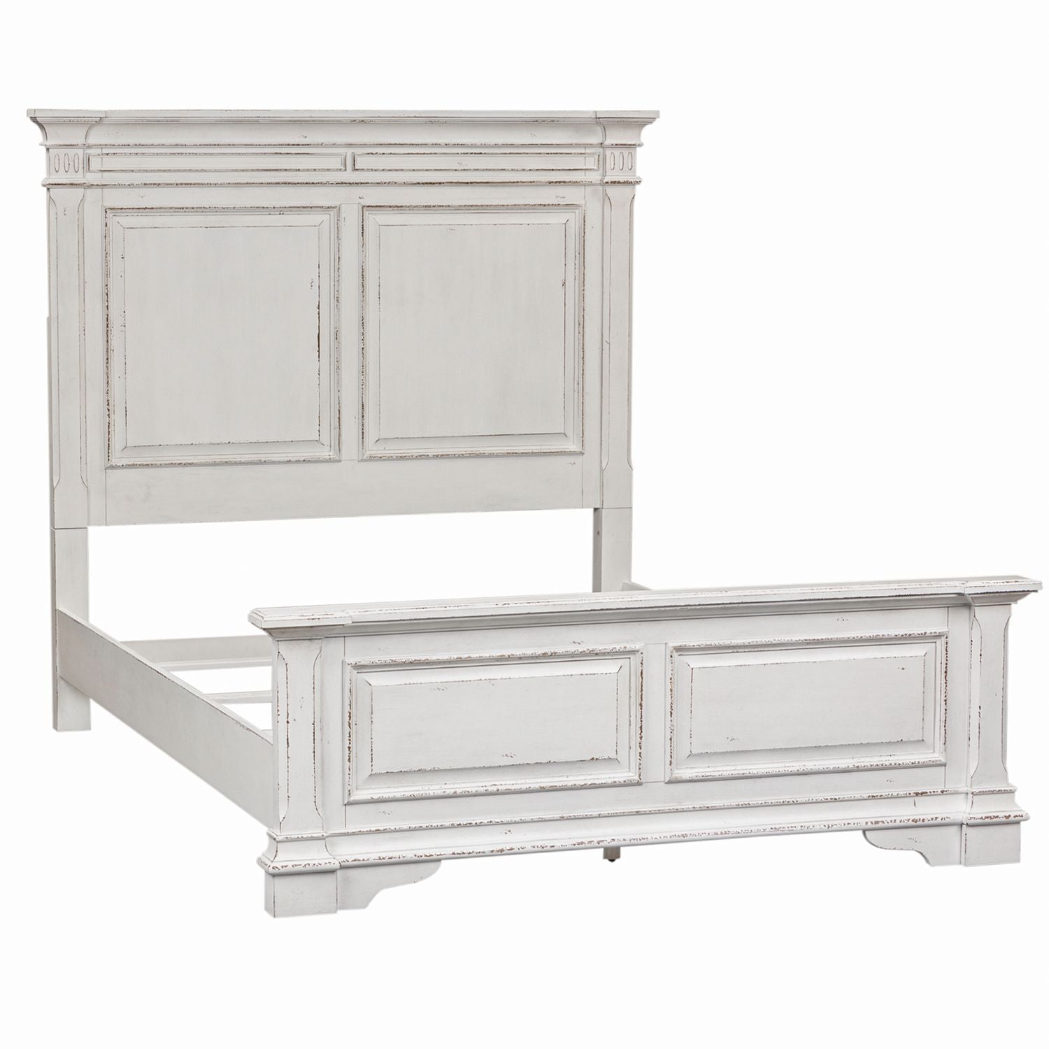 King Panel Bed, Dresser & Mirror, Chest