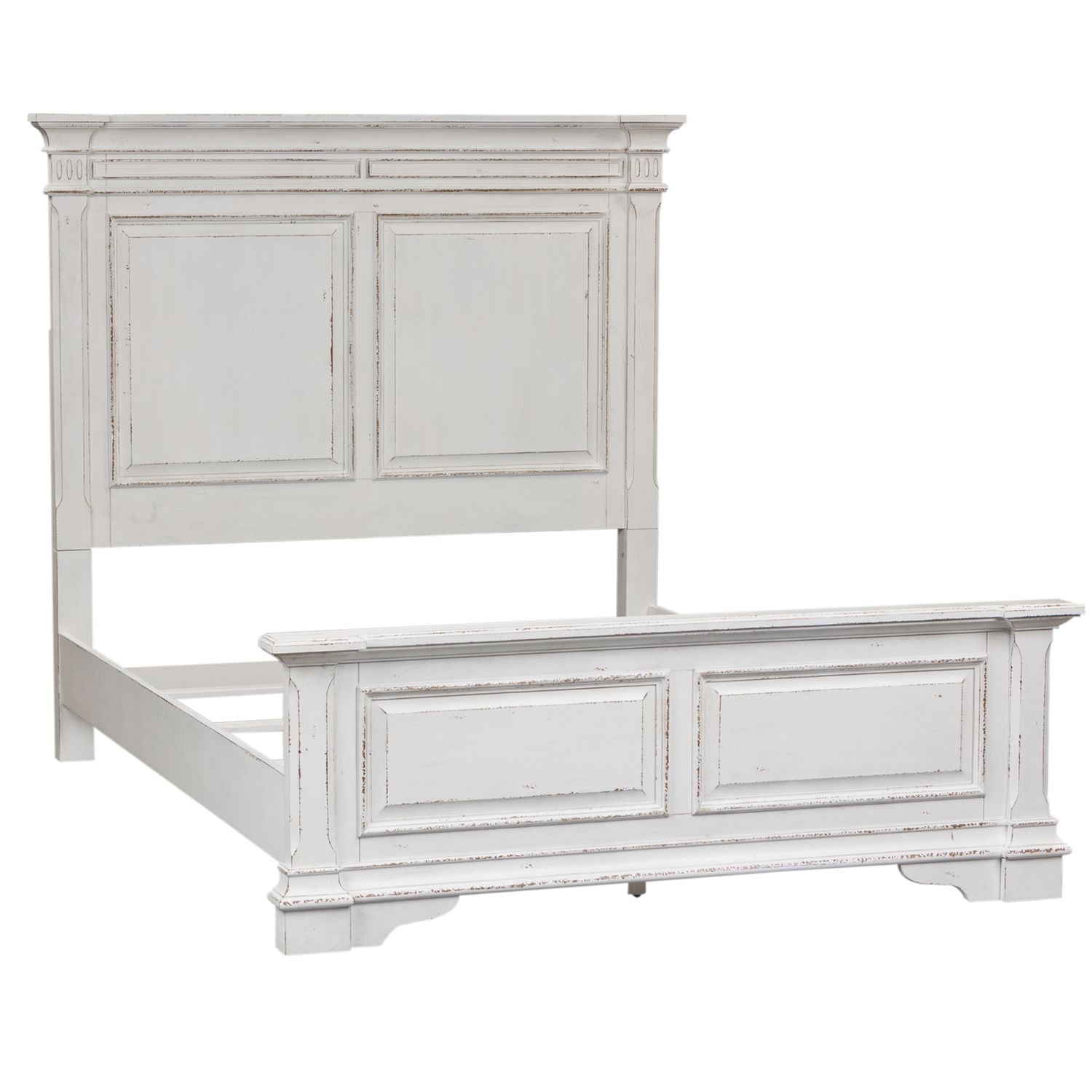 Queen Panel Bed, Dresser & Mirror