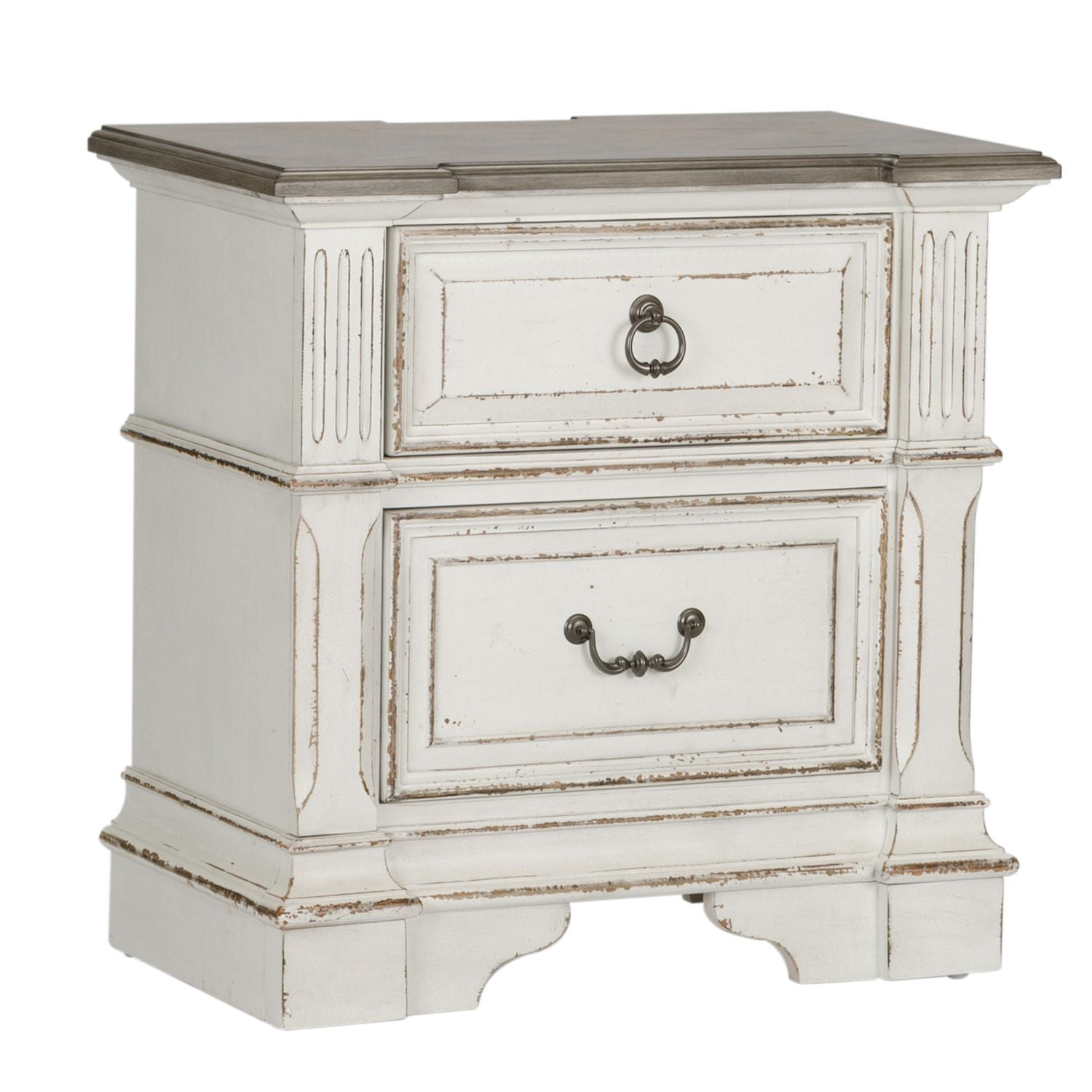Queen Uph Sleigh Bed, Dresser & Mirror, Night Stand