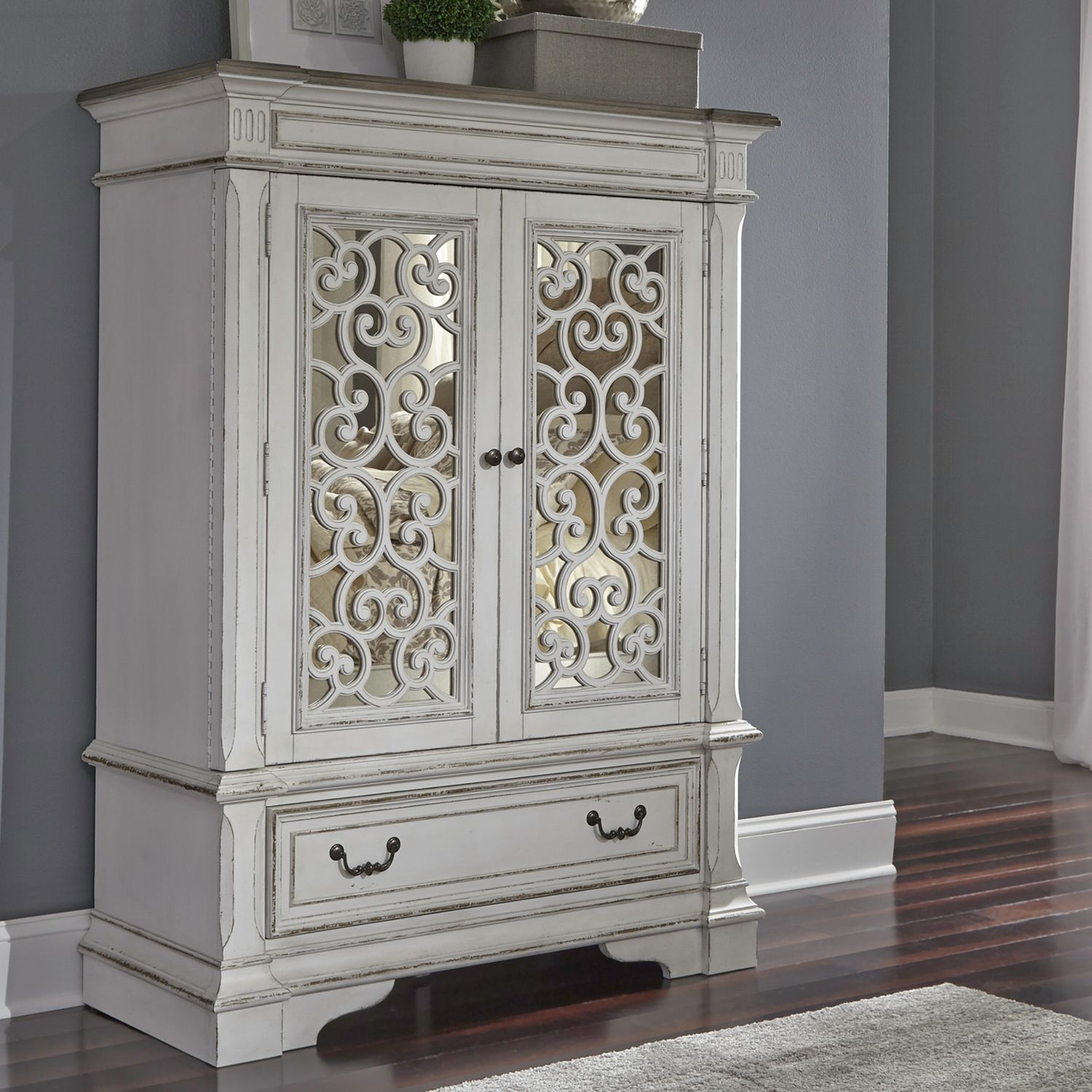 Mirrored Door Chest