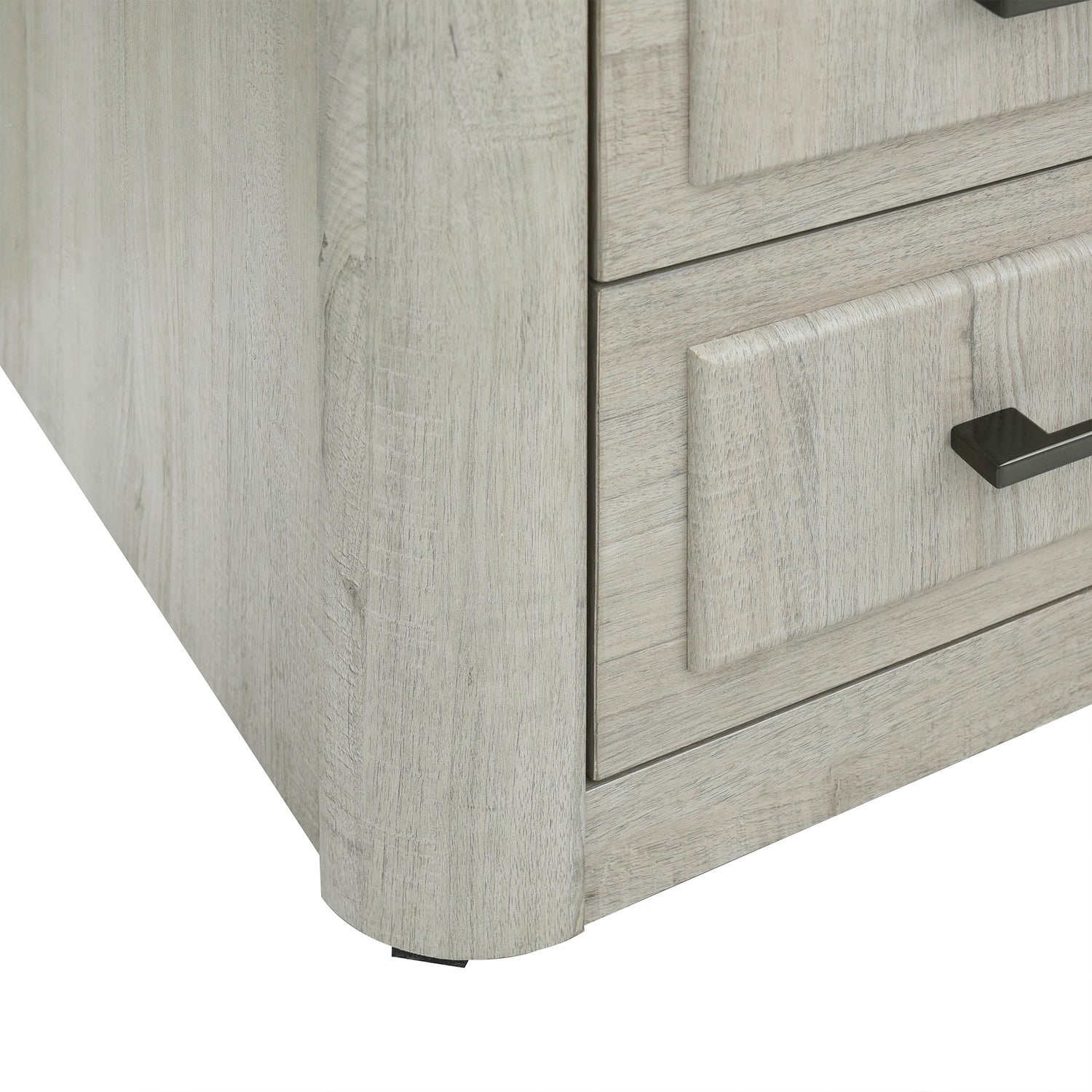 Modern Play 3 Drawer Nightstand with Charging Station