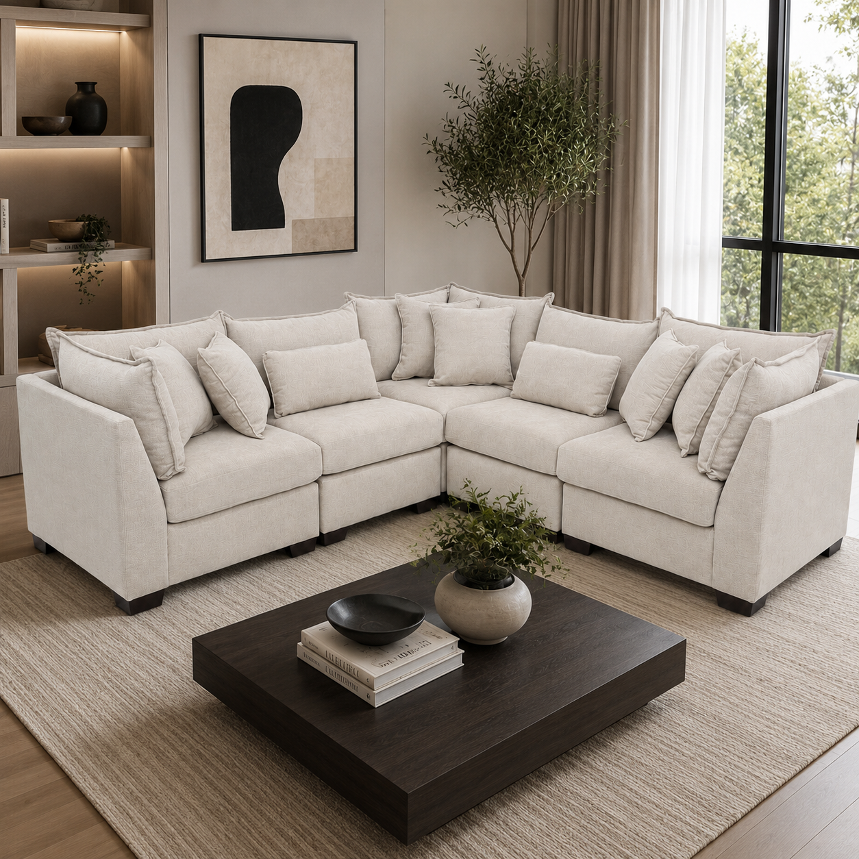 Alina 5 Pc Corner Sectional