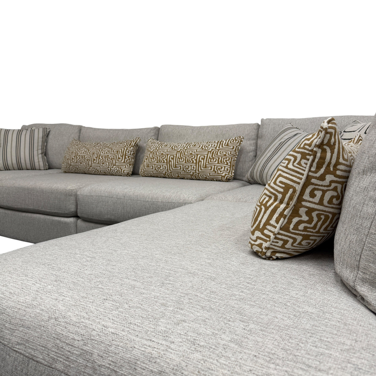 Mason Modular U- Shape Sectional with RAF Bumper Chaise