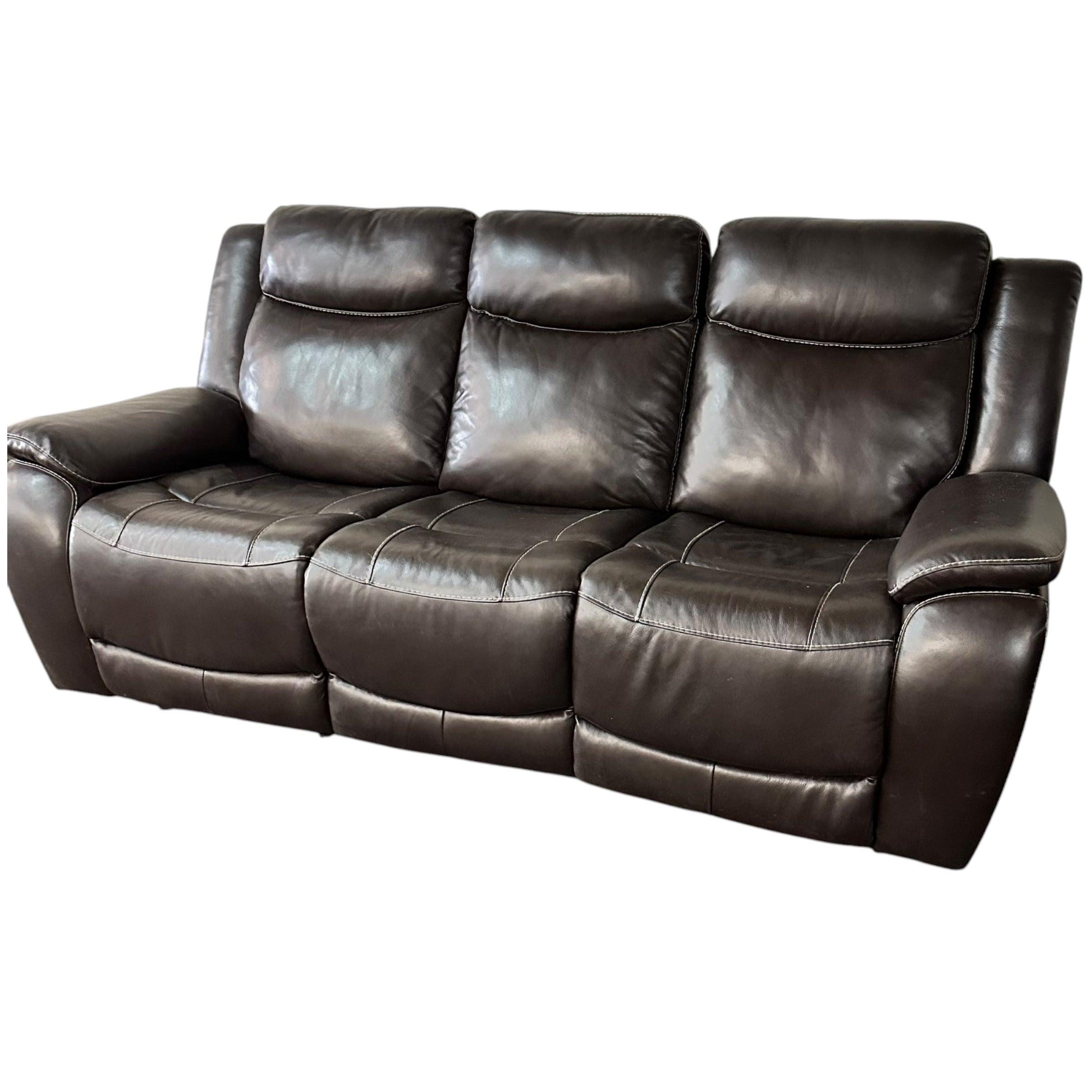 Leather 3 Seater Recliner