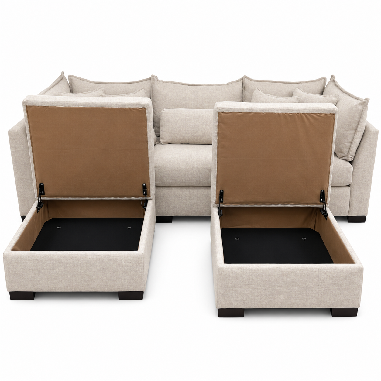 Alina 3 Pc Sofa with Double Storage Chaise