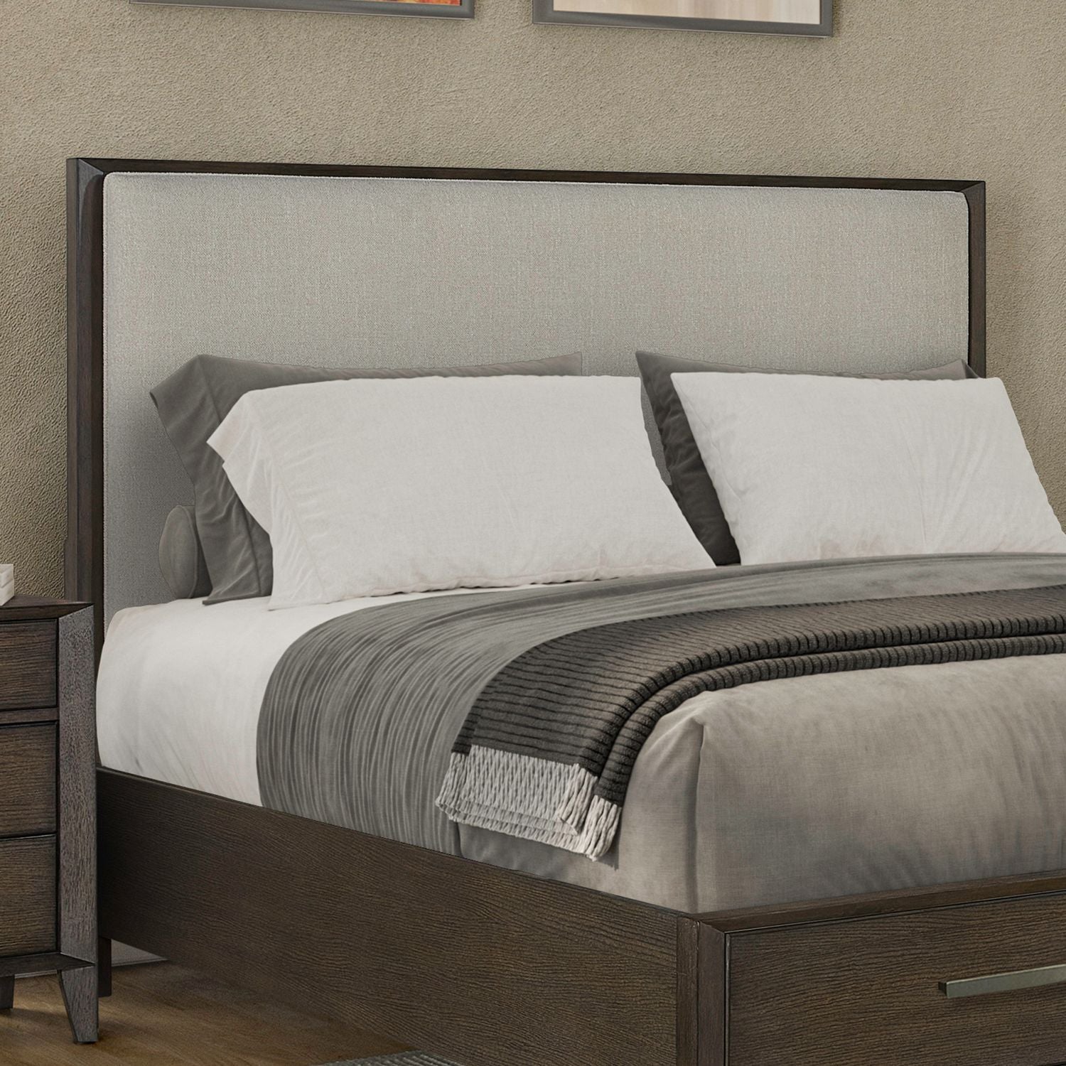 King Uph Panel Headboard