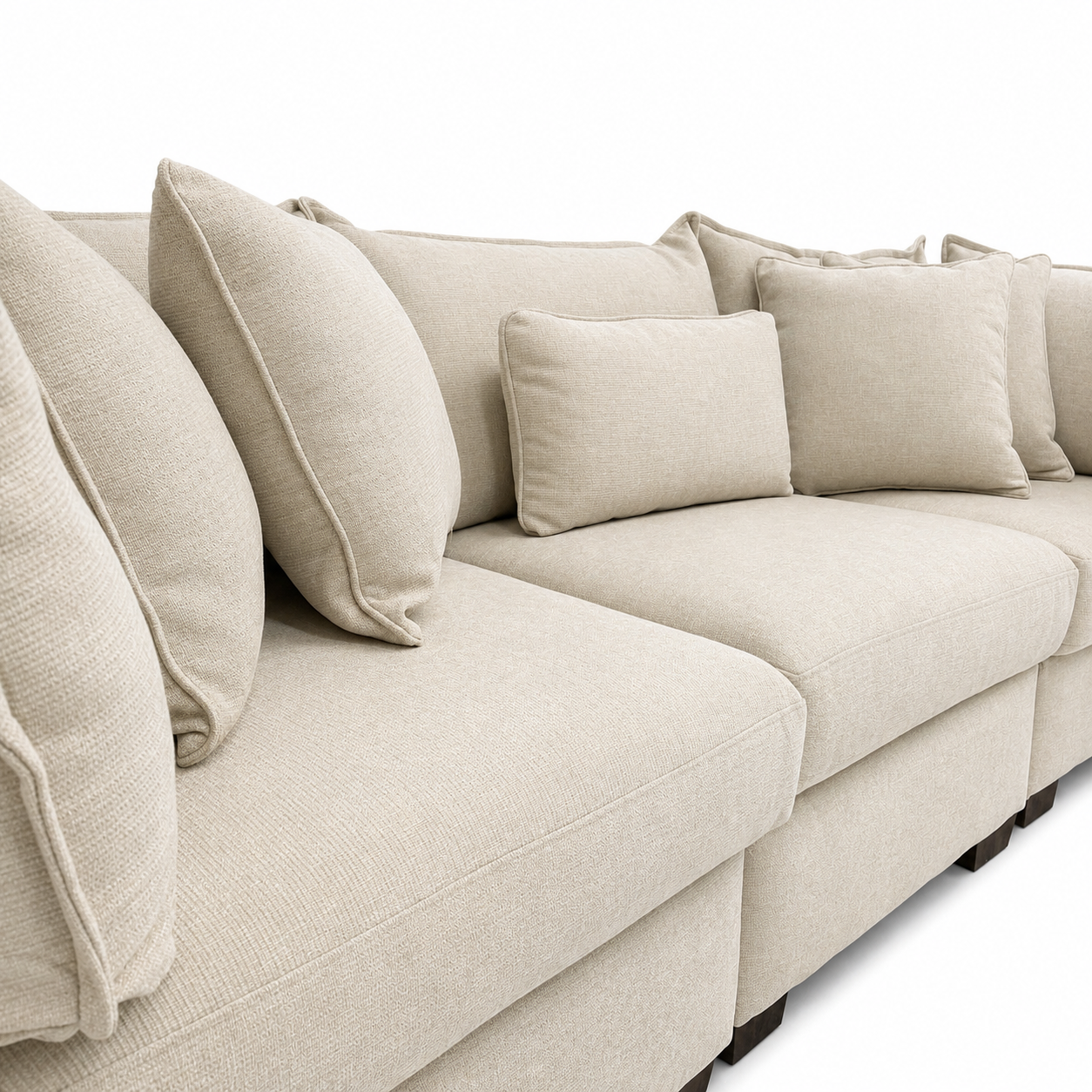 Alina Three seater sofa in ivory