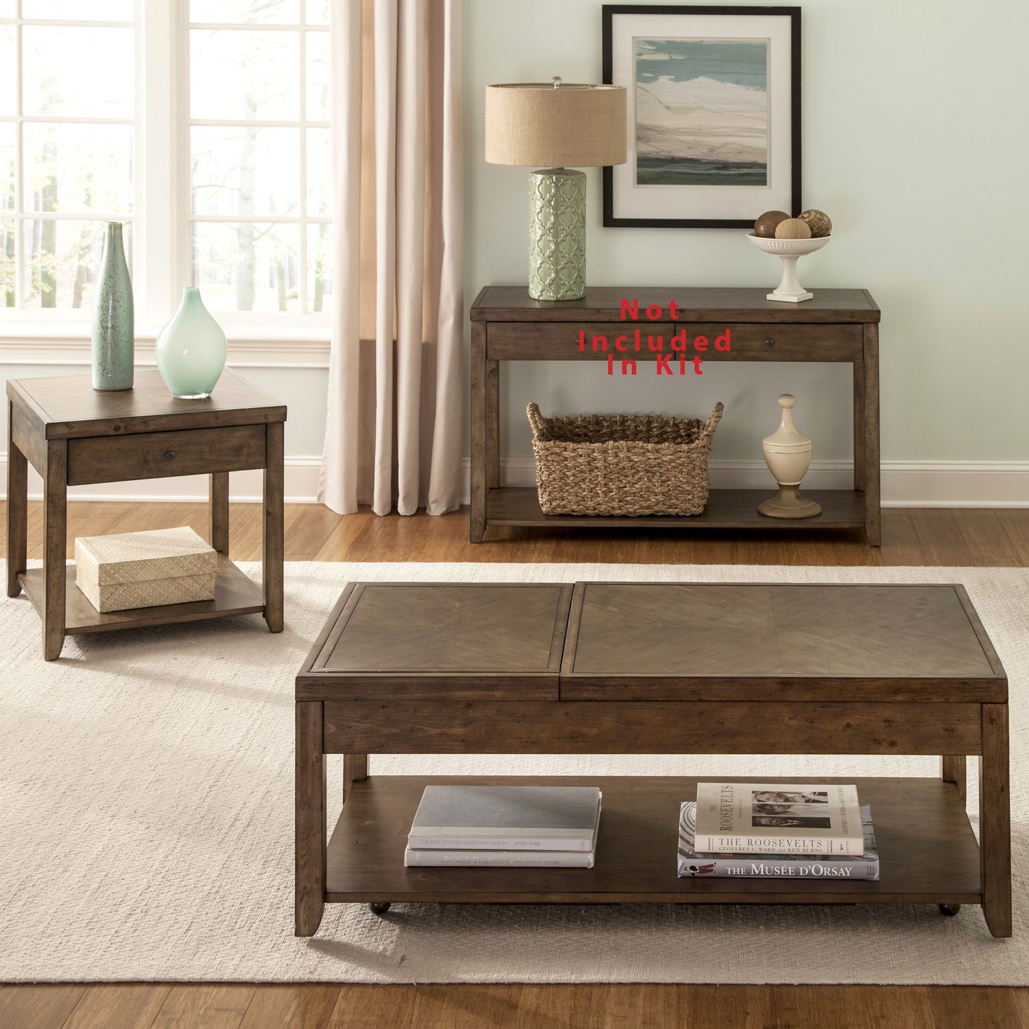 3 Piece Set (1-Cocktail 2-End Tables)