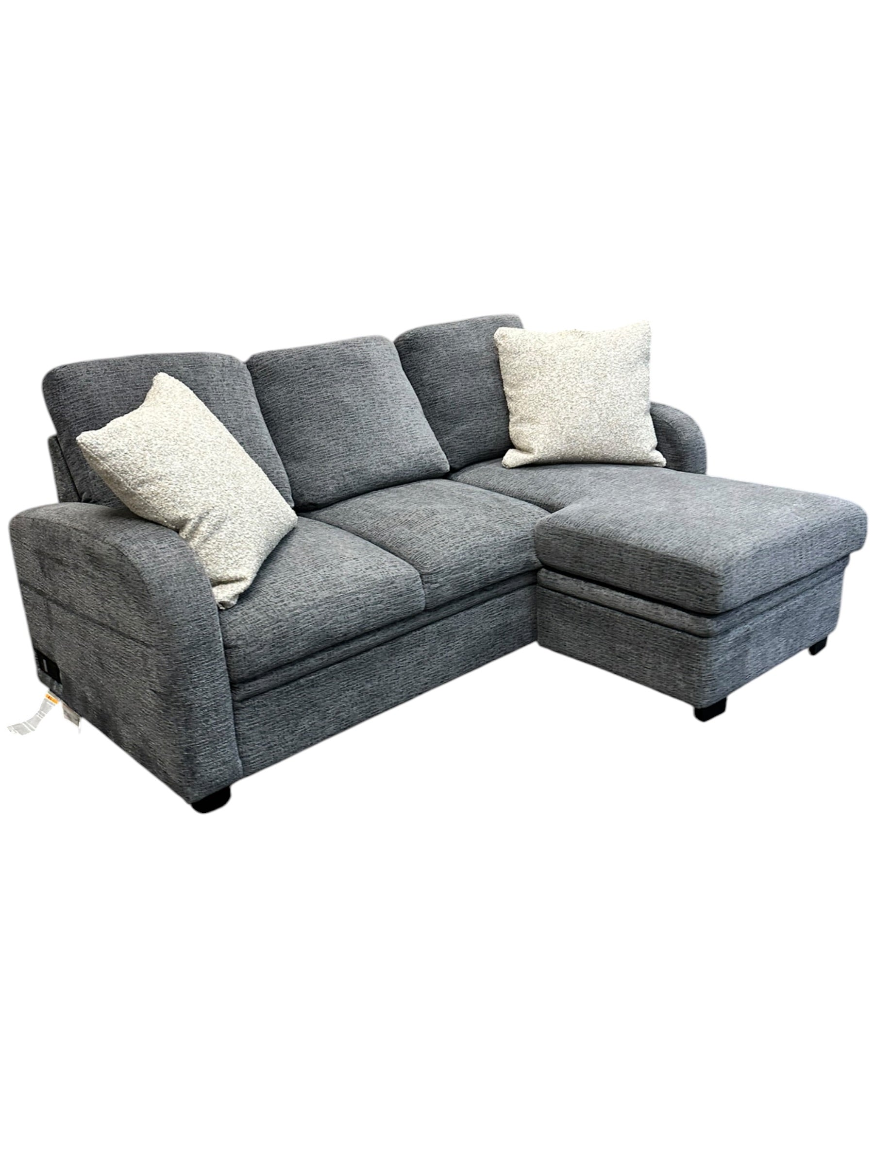 Sectional with Reversible Storage Chaise in Gray