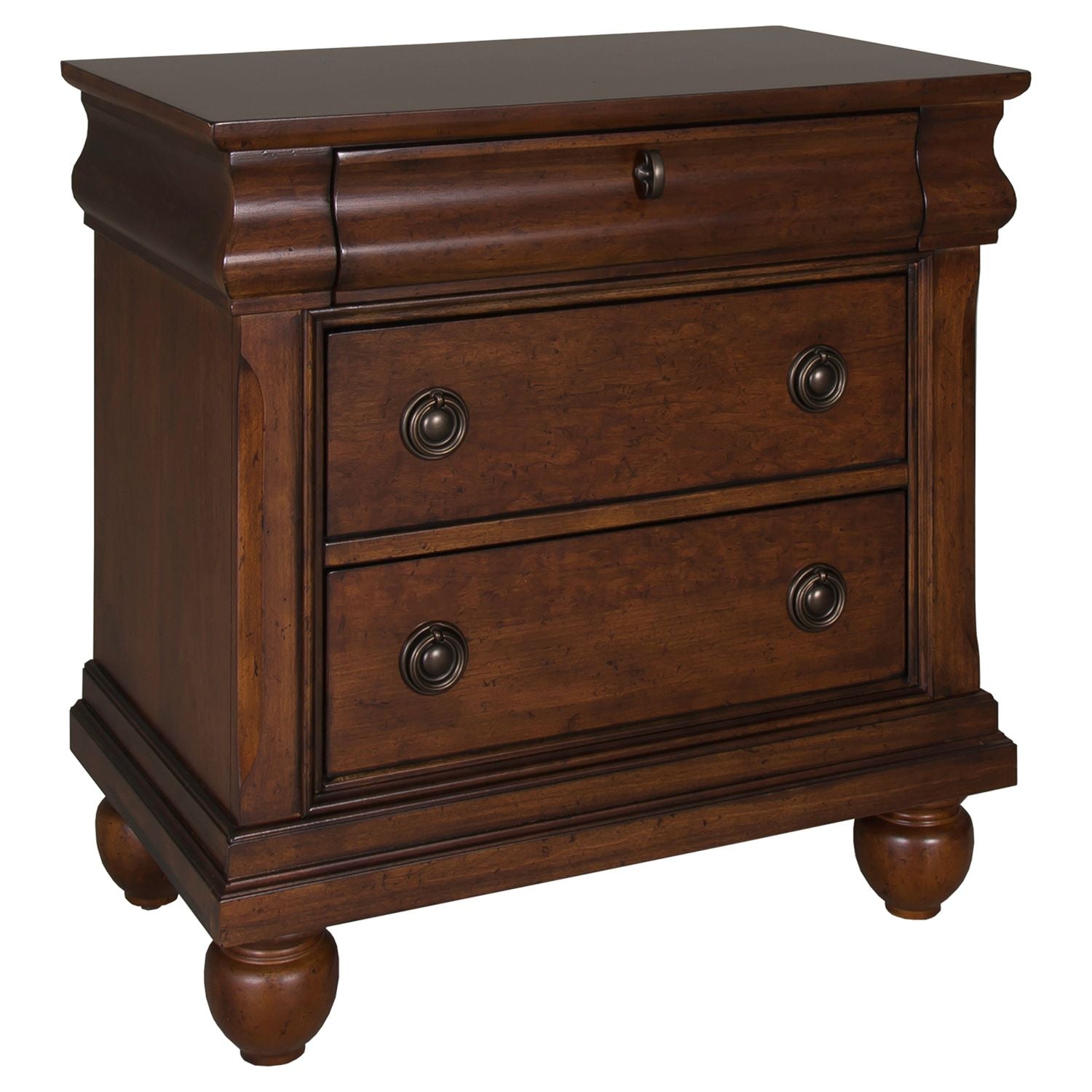 King Sleigh Bed, Dresser & Mirror, Chest, Night Stand