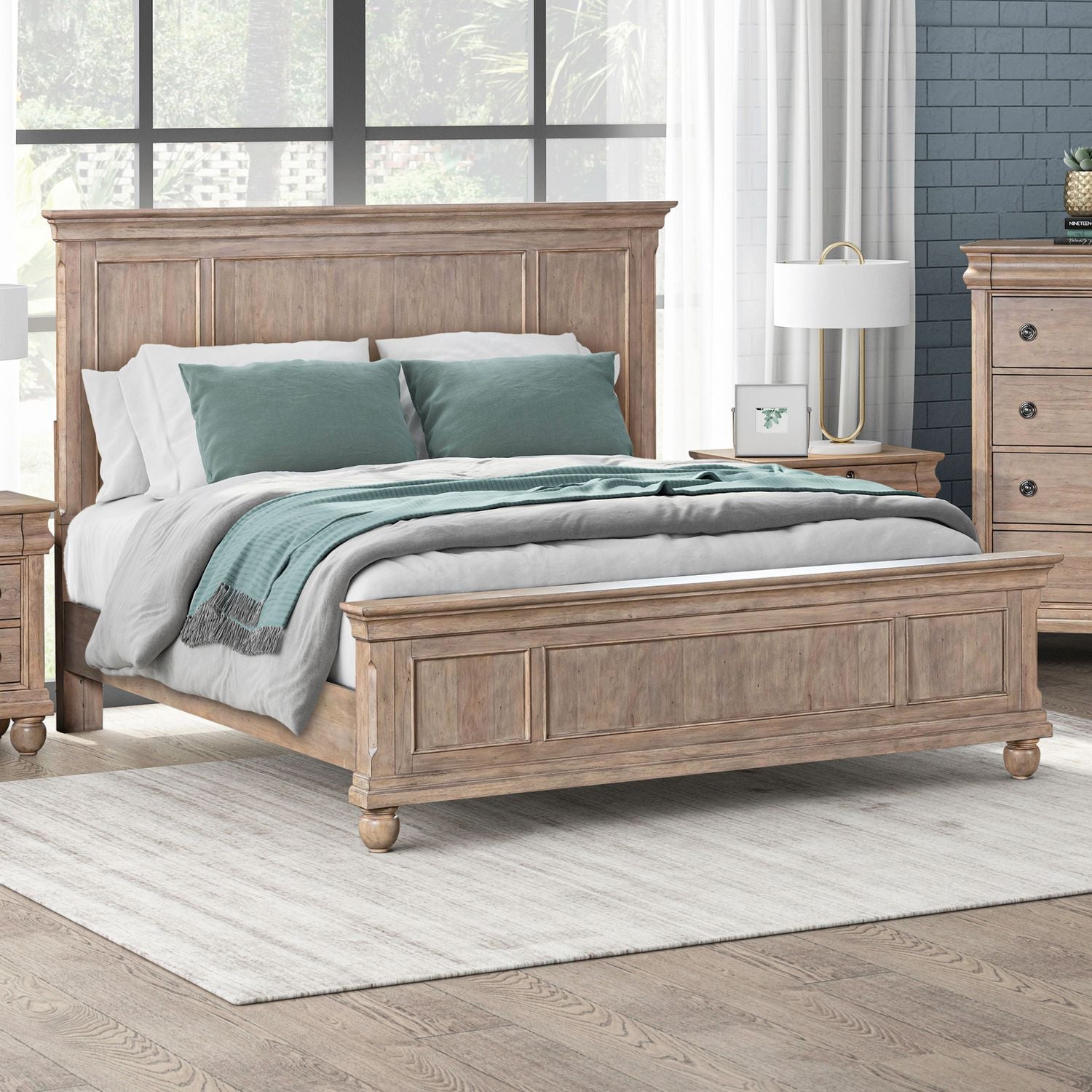 King California Panel Bed