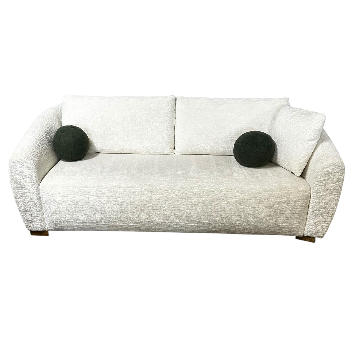 Ivory Boucle Sofa