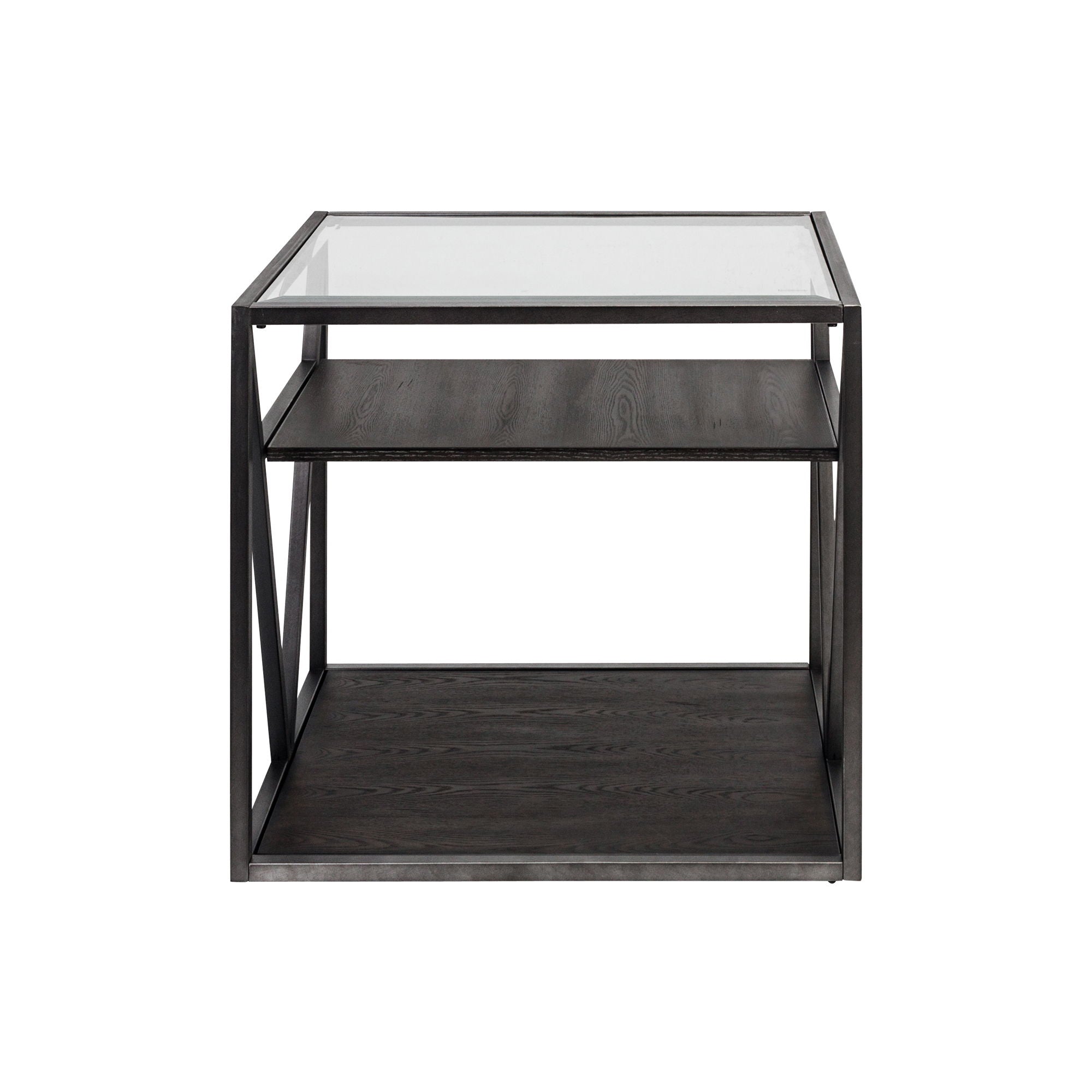 Arista - 3 Piece Table Set (1 Cocktail 2 End Tables) - Cobblestone Brown / Gray Dusty