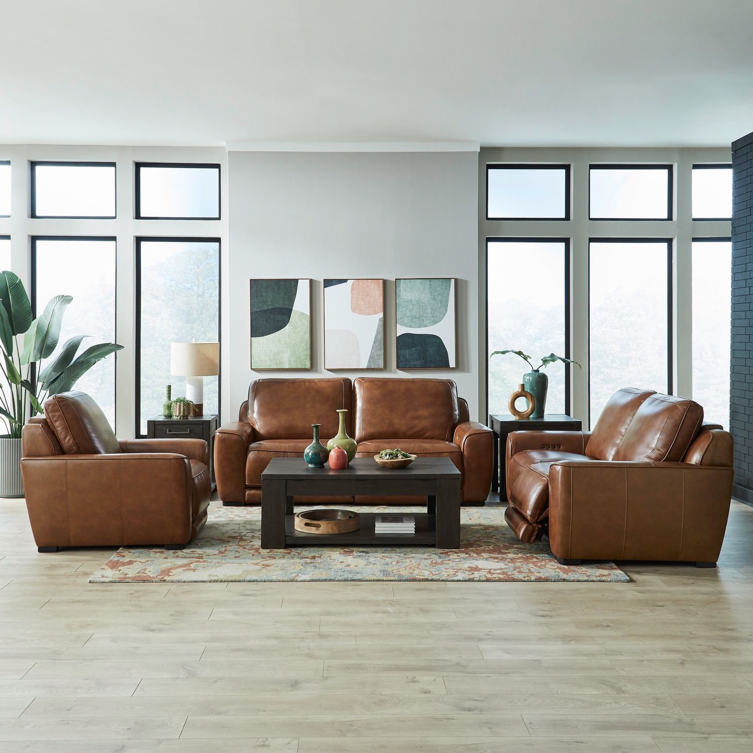 Sofa w/ Loveseat & Recliner