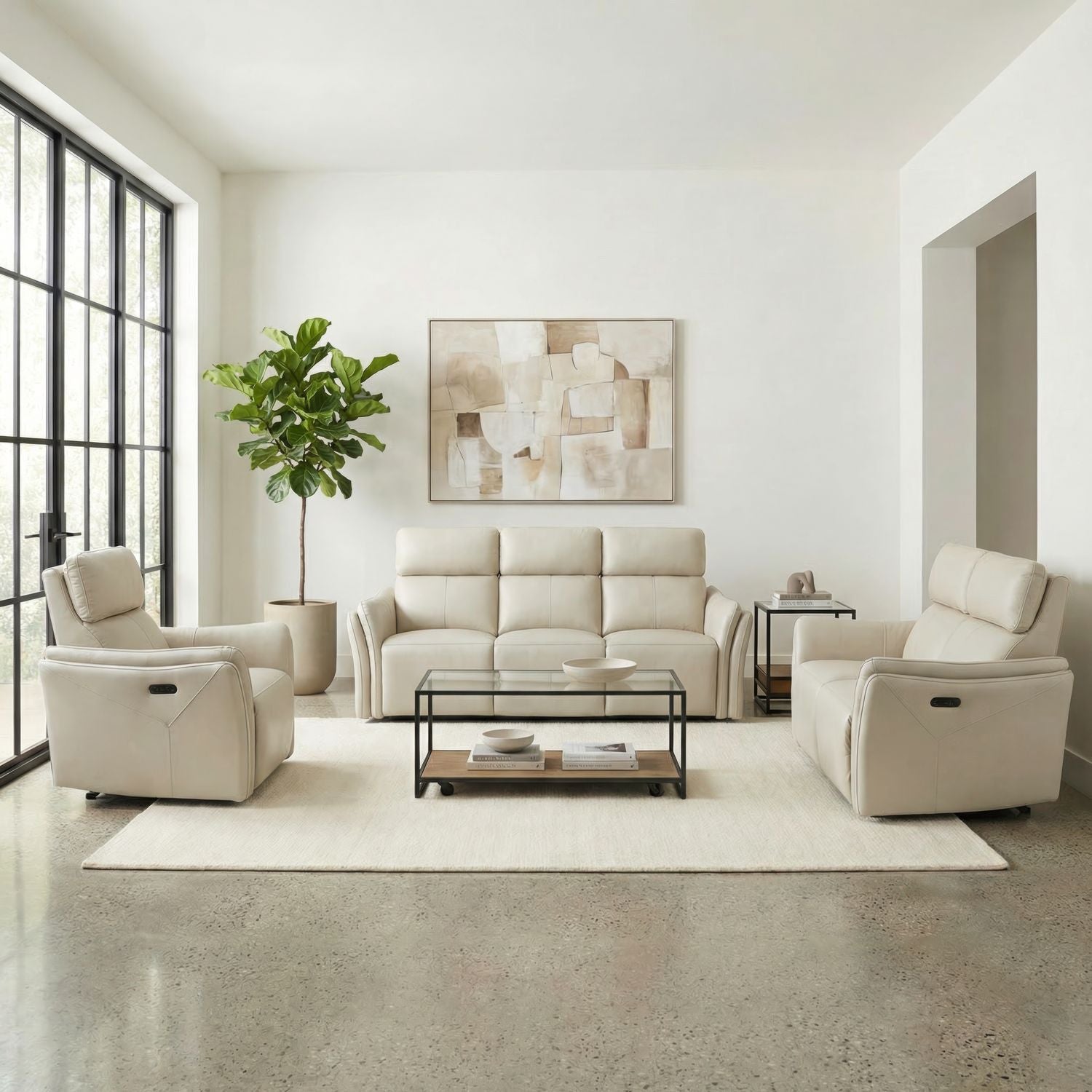 Sofa w/ Loveseat & Recliner