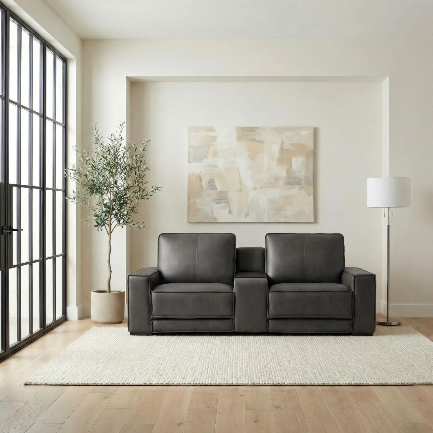 3 Piece Loveseat w/ Console