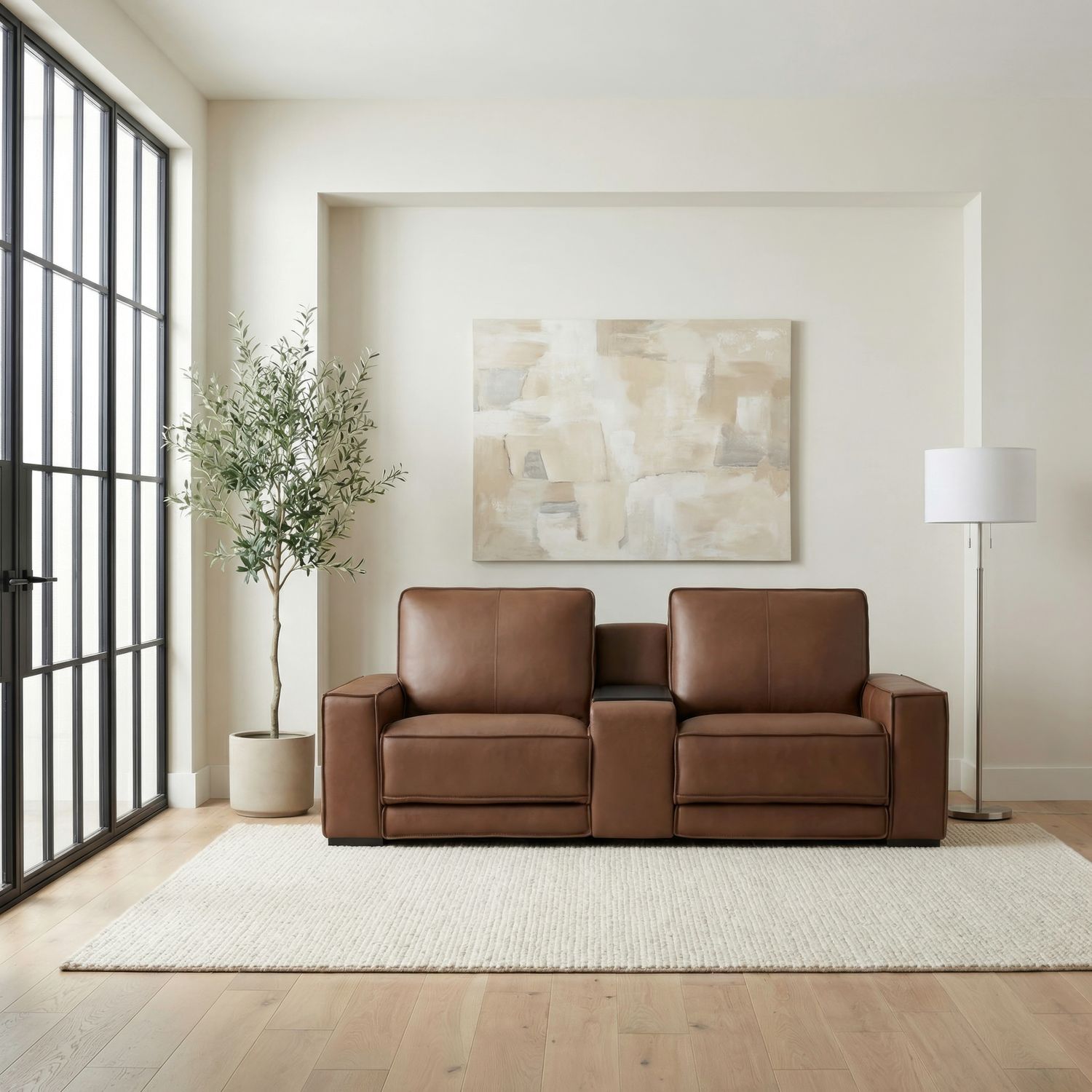 3 Piece Loveseat w/ Console