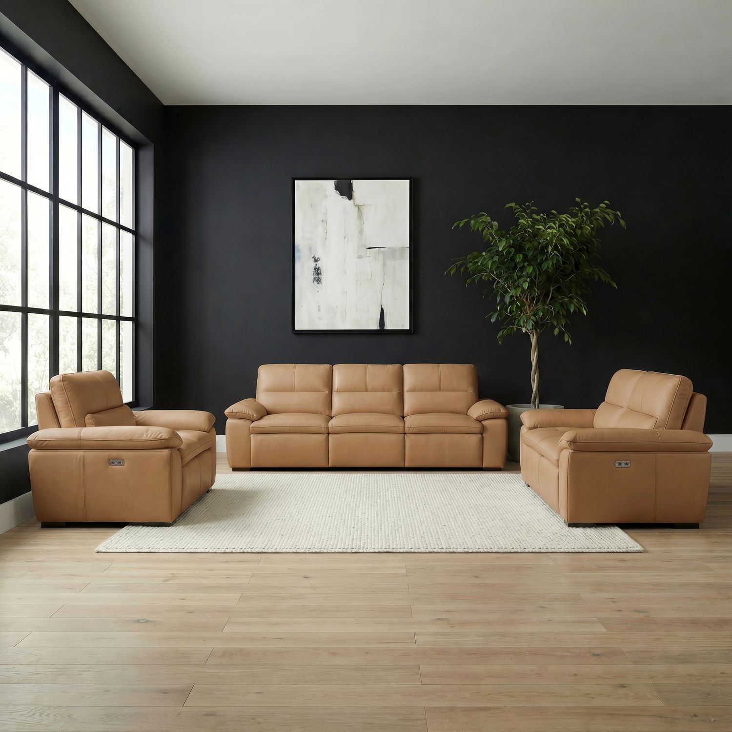 Sofa w/ Loveseat & Recliner