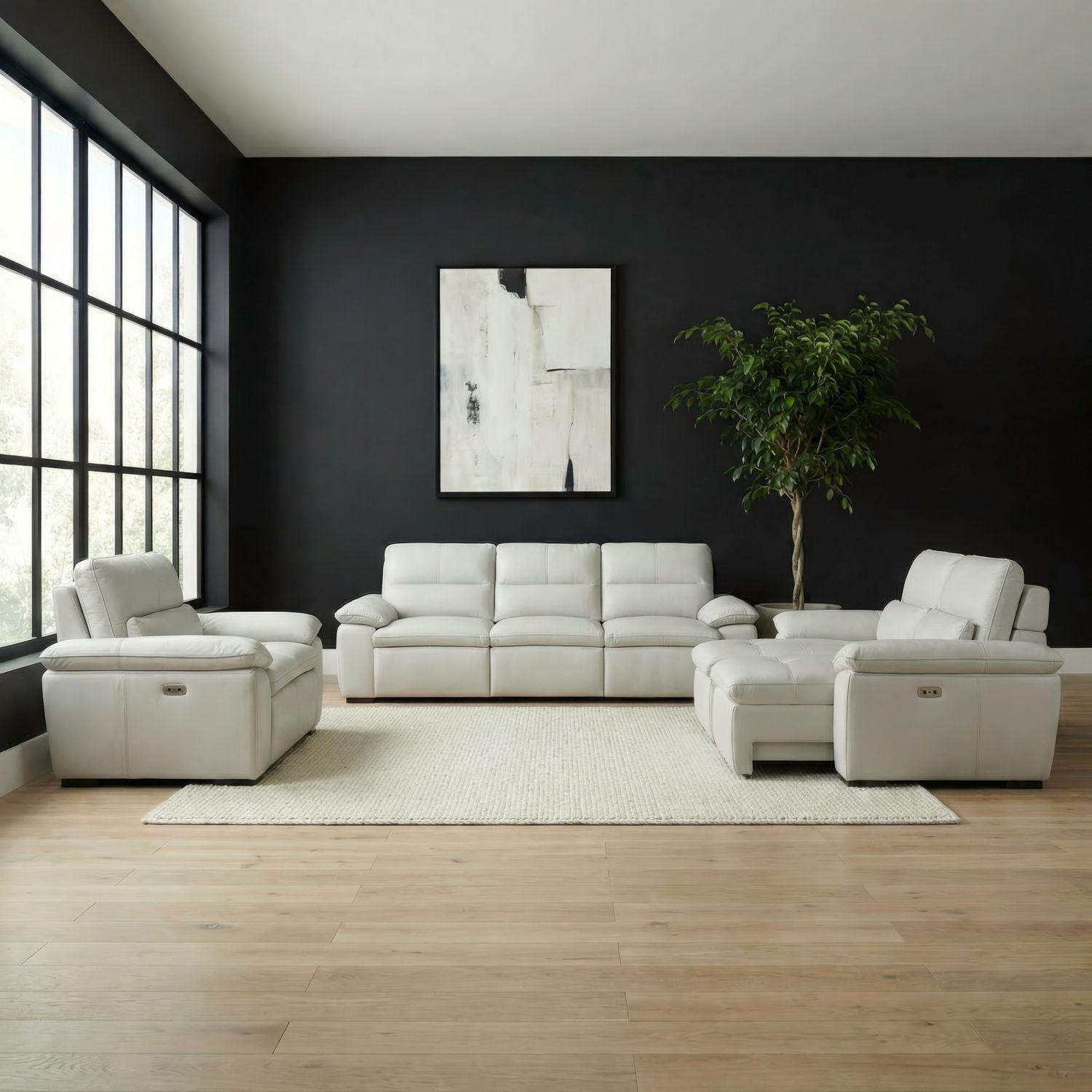Sofa w/ Loveseat & Recliner