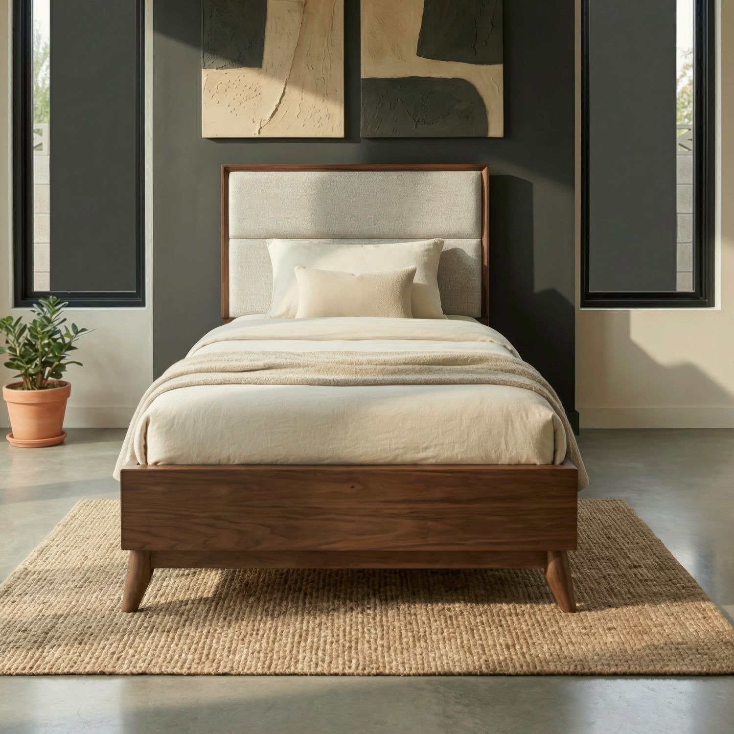 Twin Uph Platform Bed