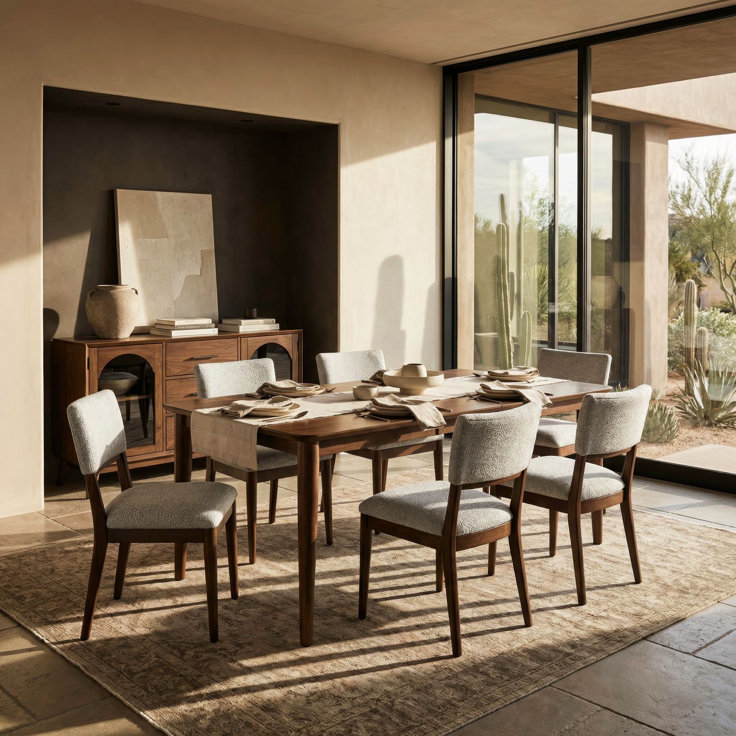 7 Piece Rectangular Table Set