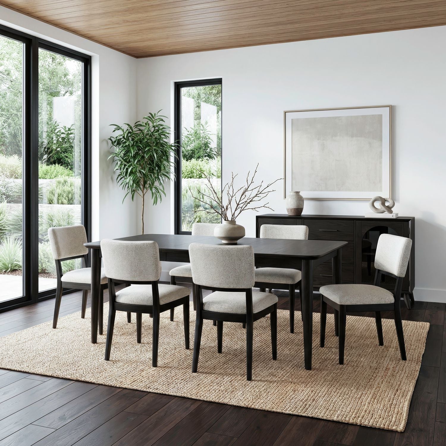 7 Piece Rectangular Table Set