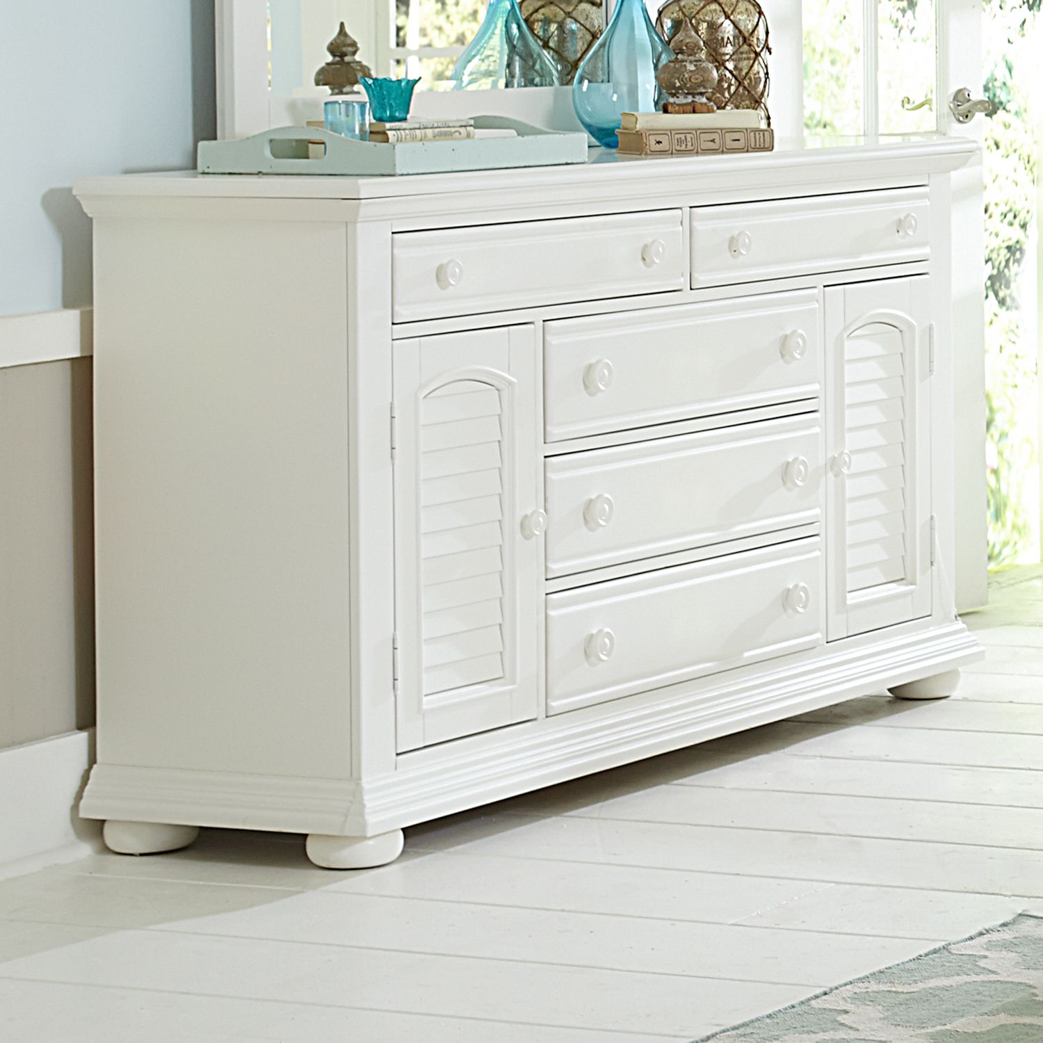 2 Door 5 Drawer Dresser