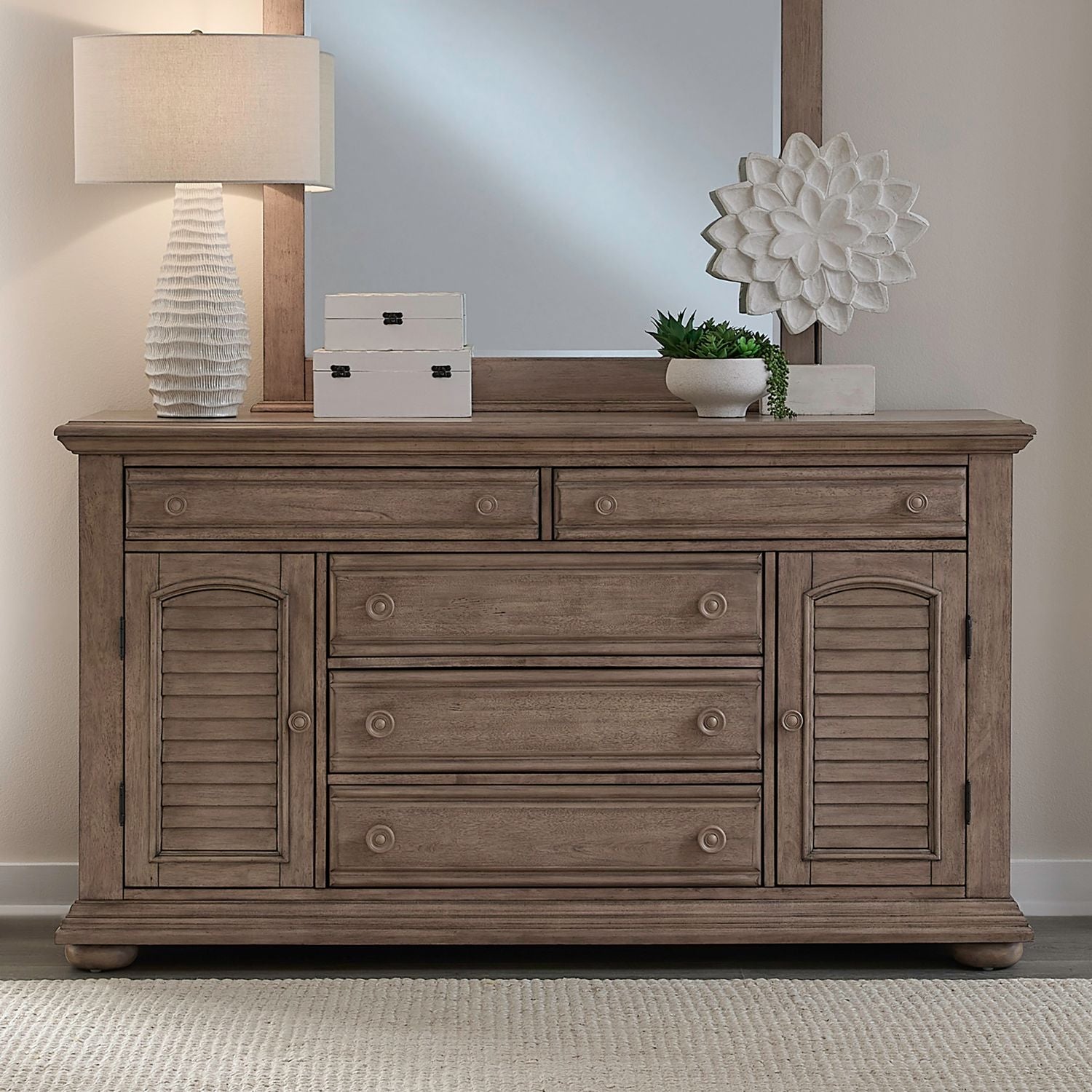 2 Door 5 Drawer Dresser