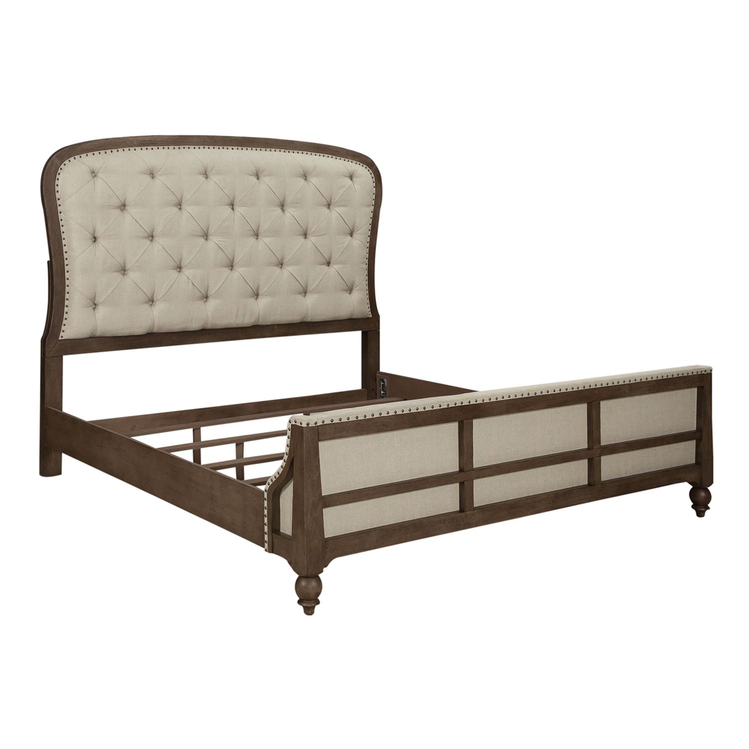 King Shelter Bed, Dresser & Mirror, Chest