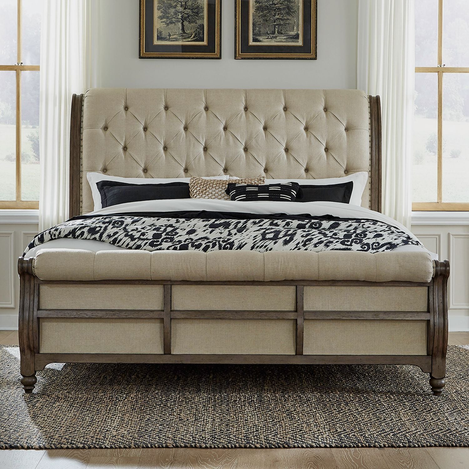 King Sleigh Bed