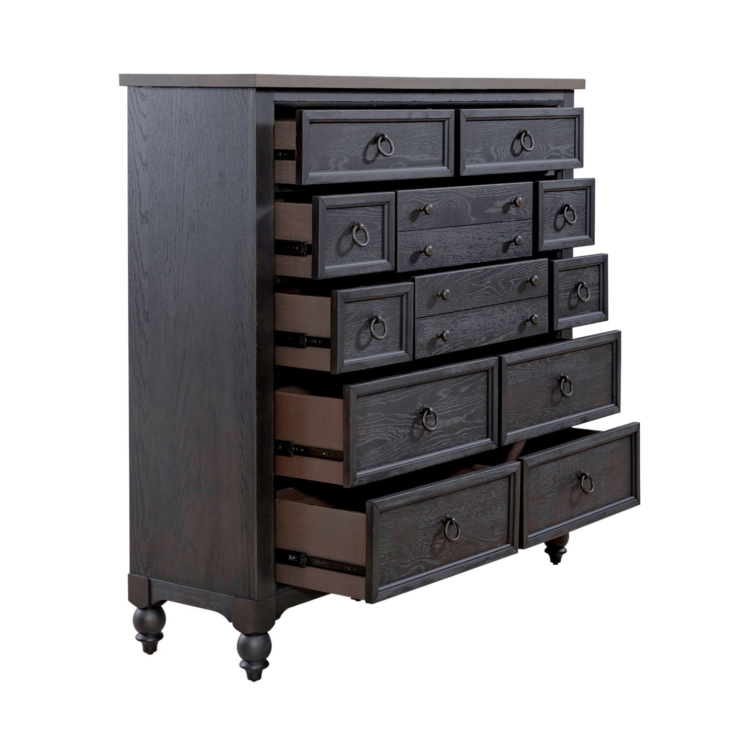 12 Drawer Chesser - Black