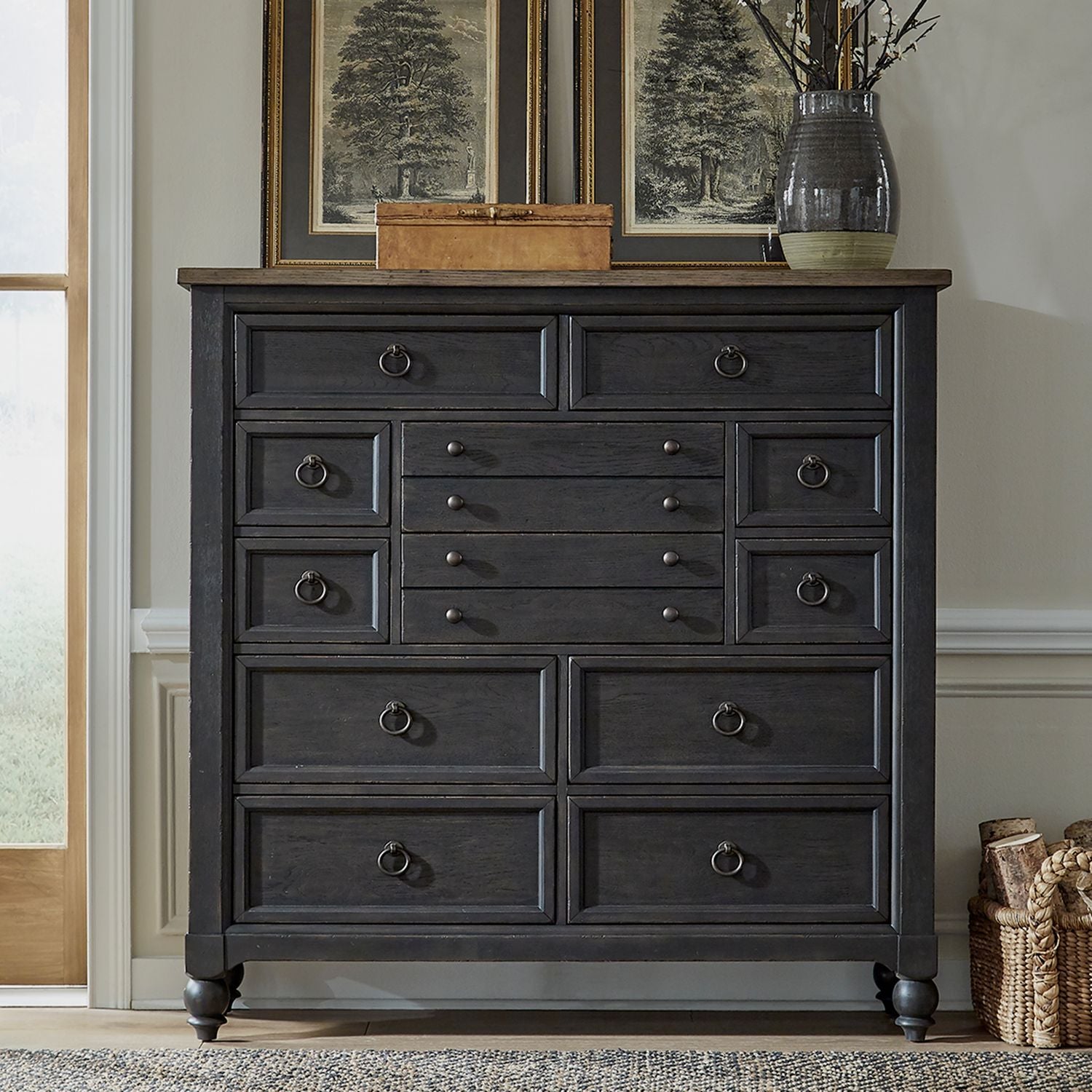 12 Drawer Chesser - Black