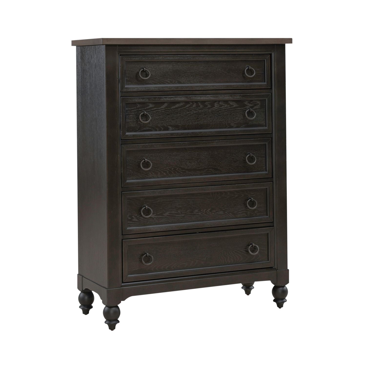 5 Drawer Chest - Black