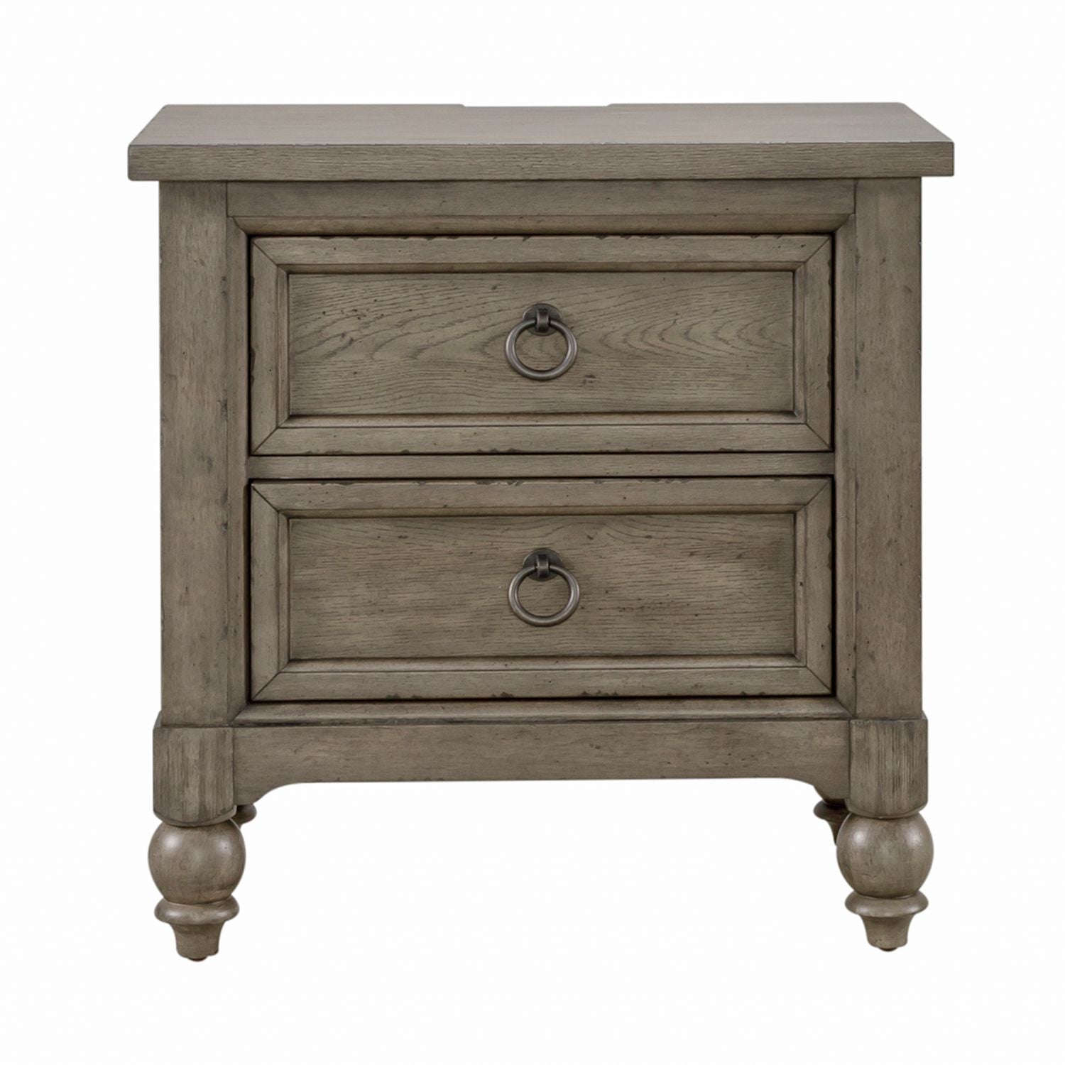 2 Drawer Night Stand w/ Charging Station