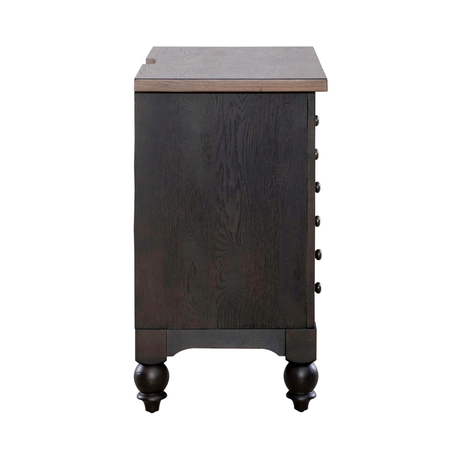 Bedside Chest w/ Charging Station - Black
