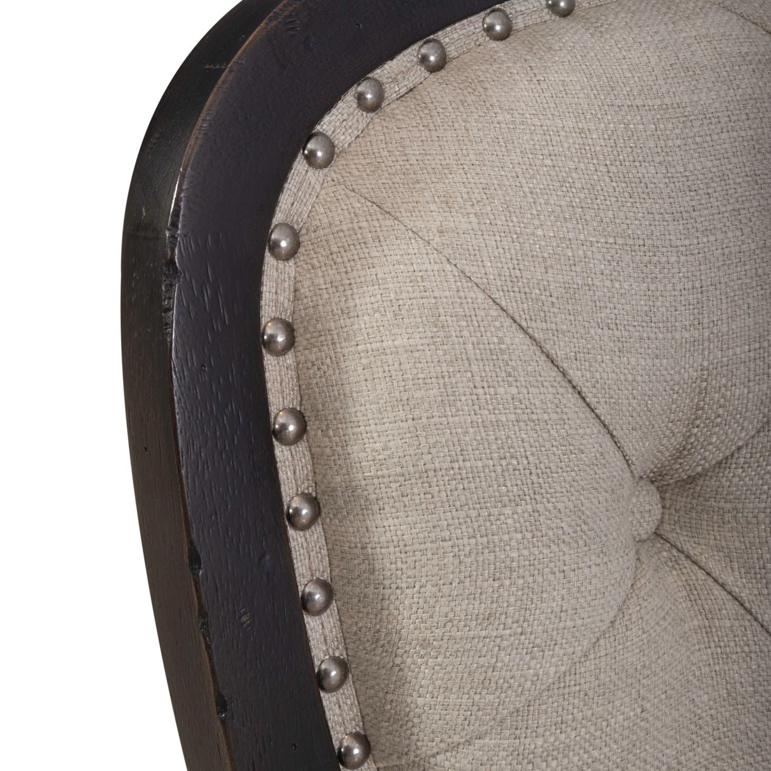 Uph Tufted Back Side Chair - Black