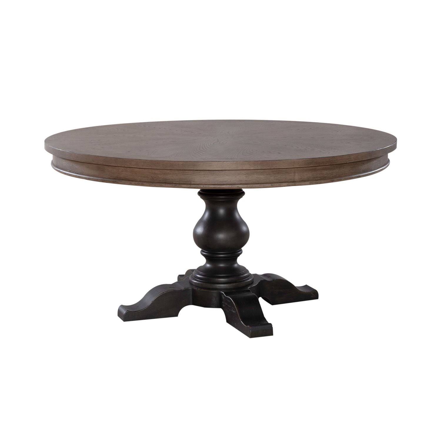 Single Pedestal Table Base- Black