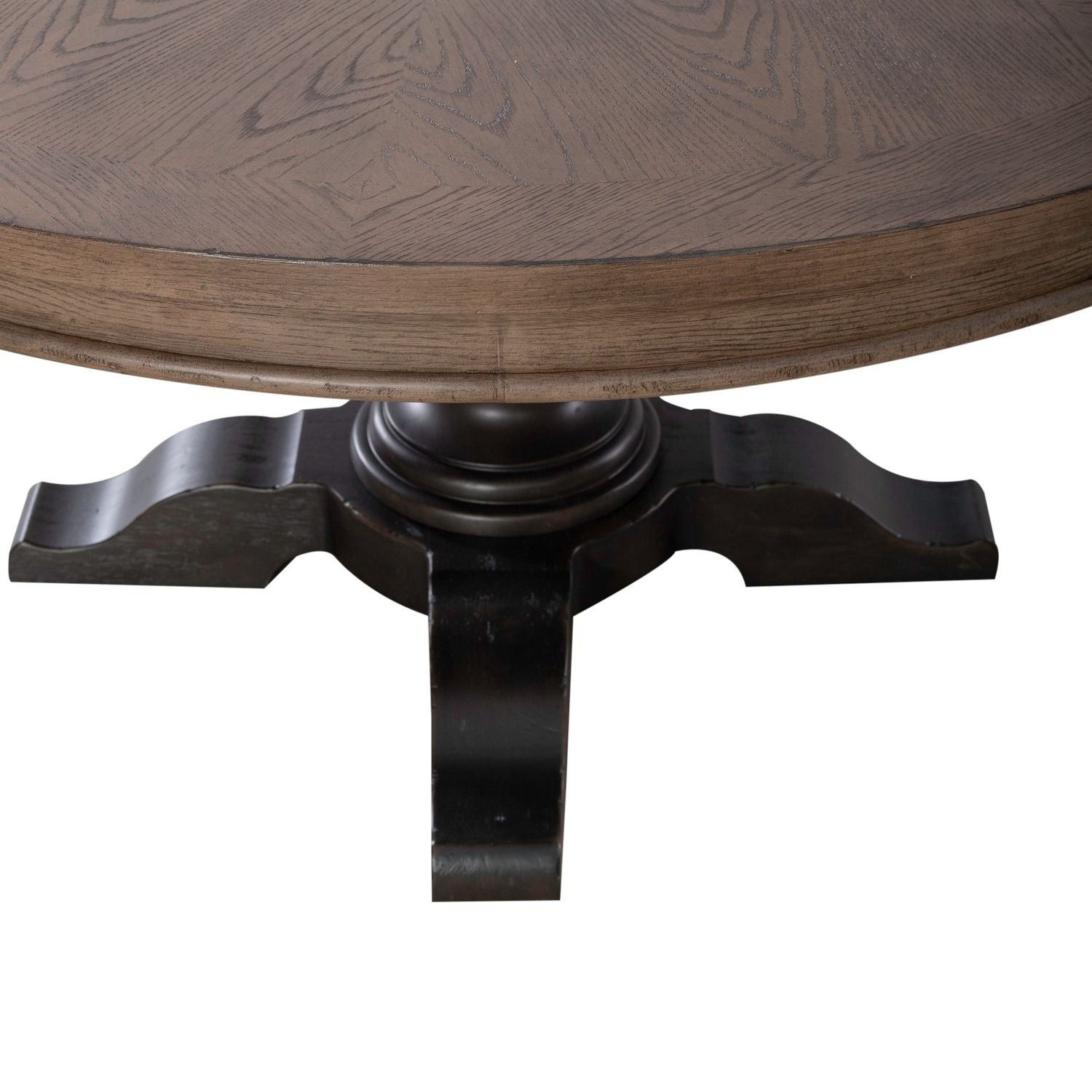 Single Pedestal Table Base- Black