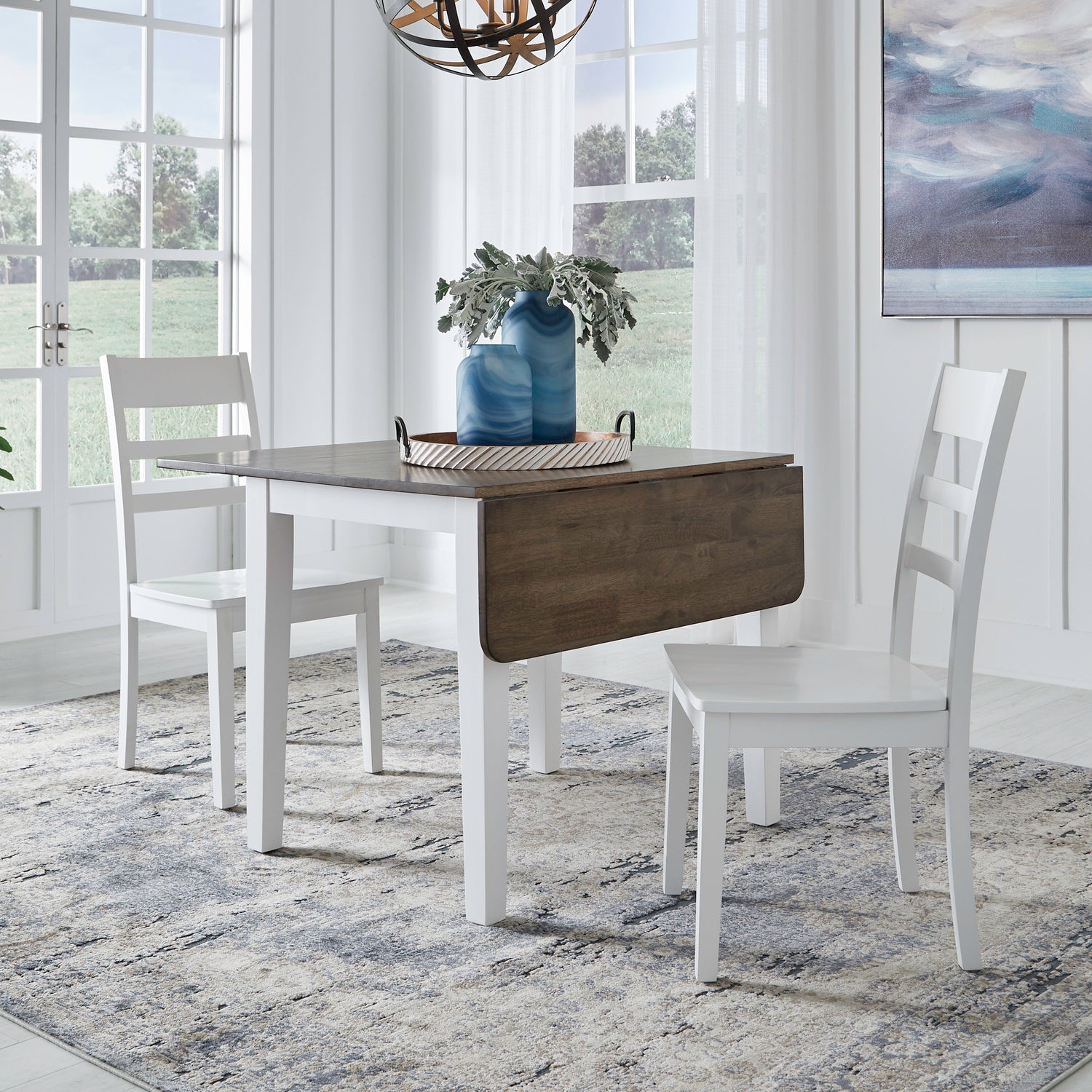 Landale 3-Piece Drop Leaf Dining Table Set