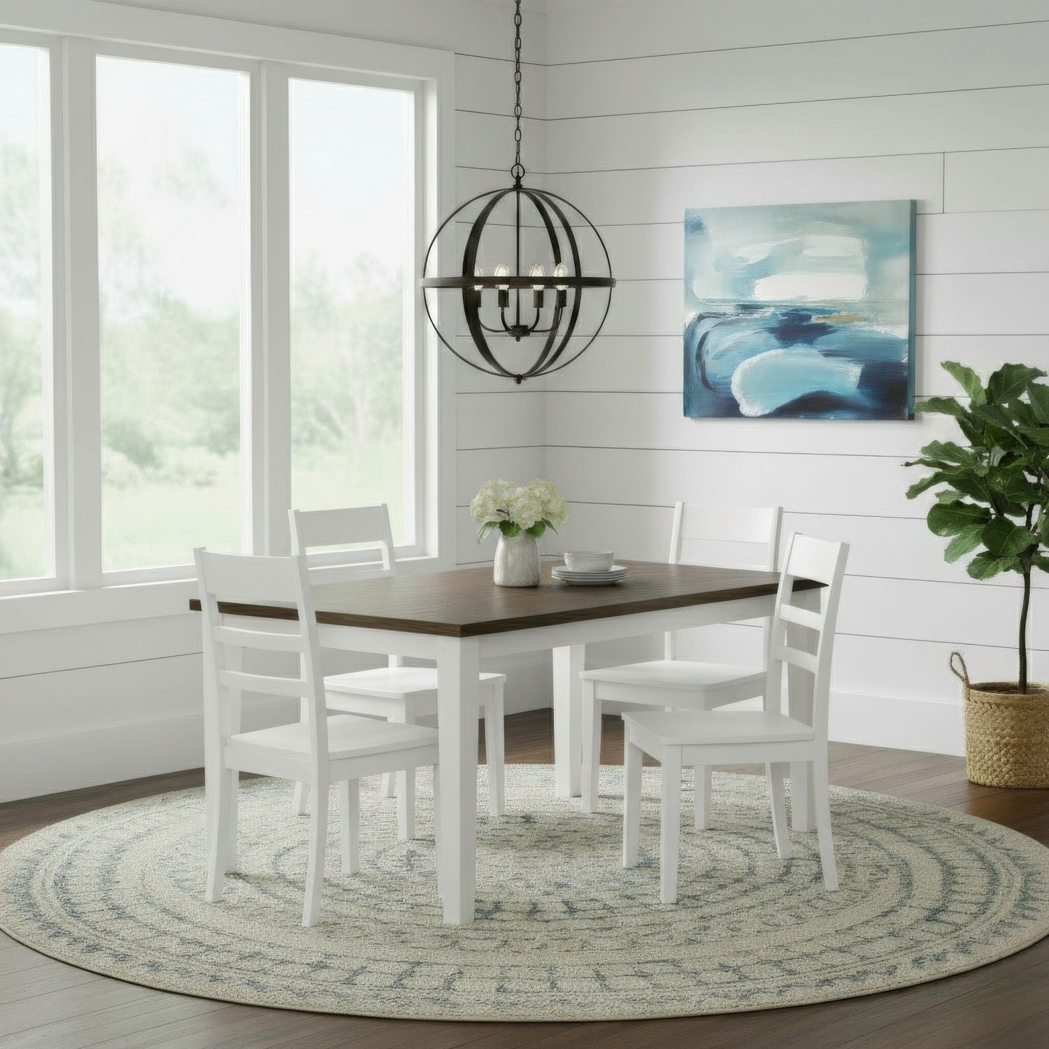 5 Piece Rectangular Table Set