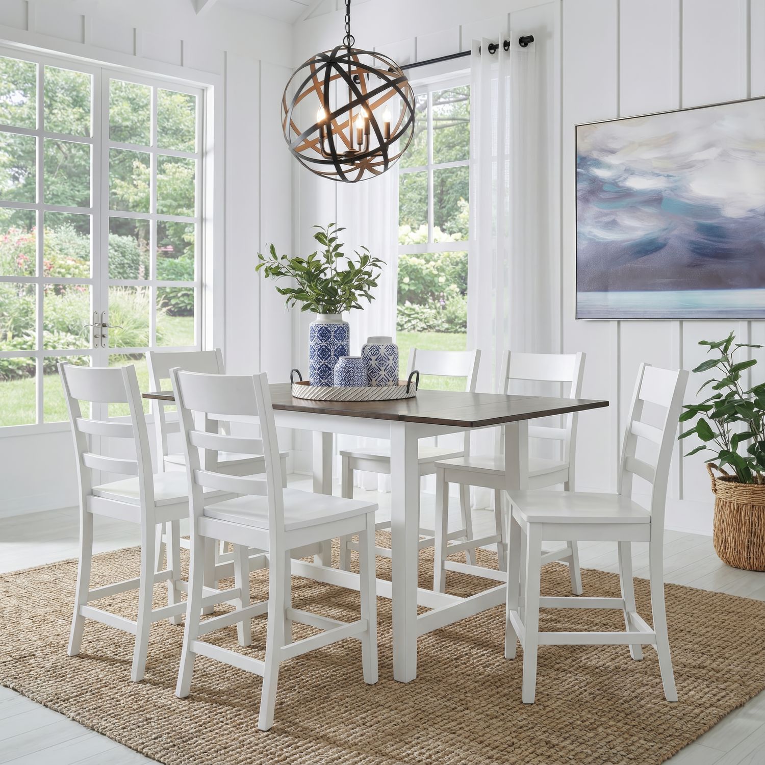 7 Piece Gathering Table Set