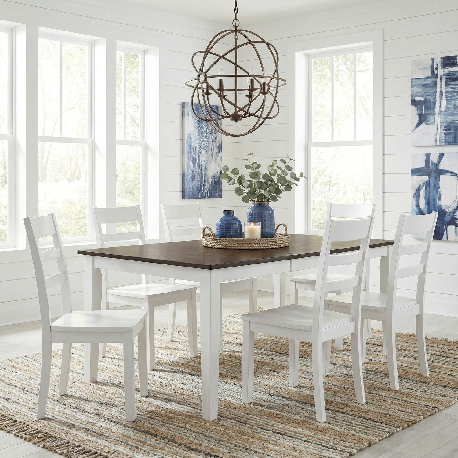 Landale 7 Piece Leg Dining Table Set