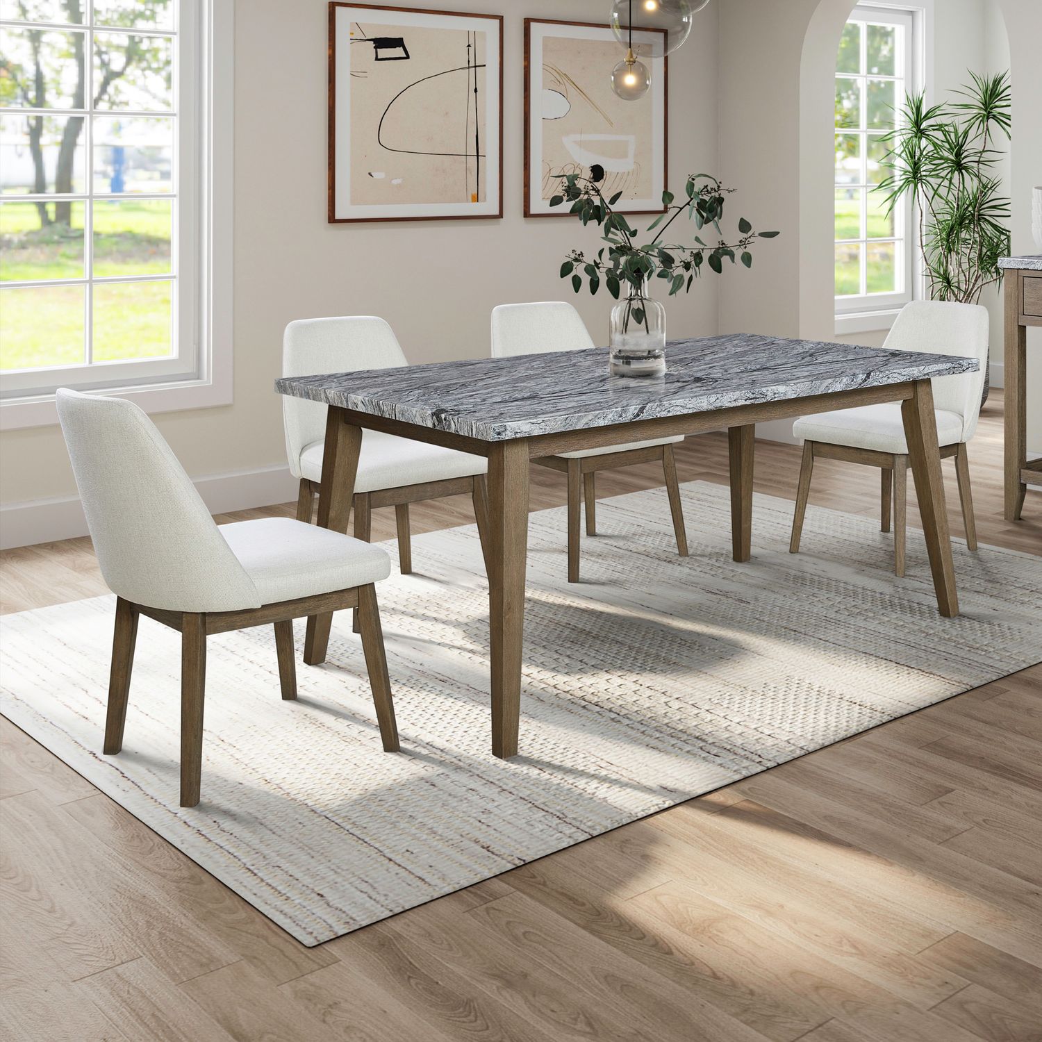 5 Piece Rectangular Table Set
