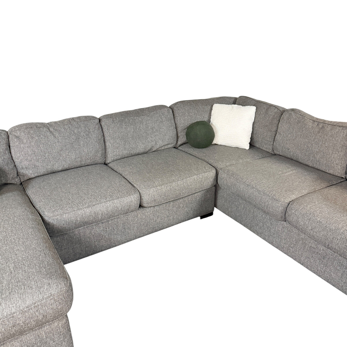 U-Shape Sectional in Gray with LAF Chaise