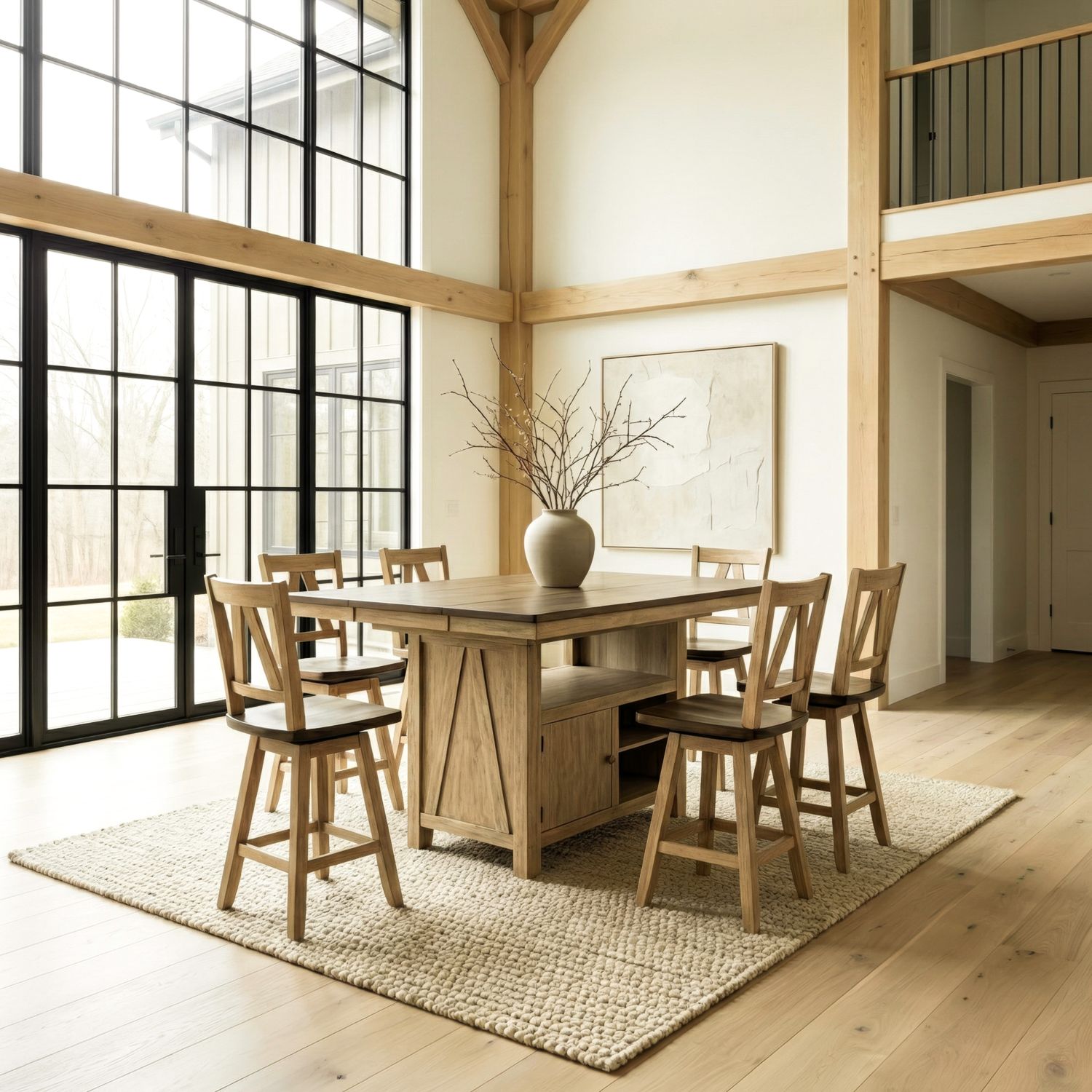 7 Piece Gathering Table Set