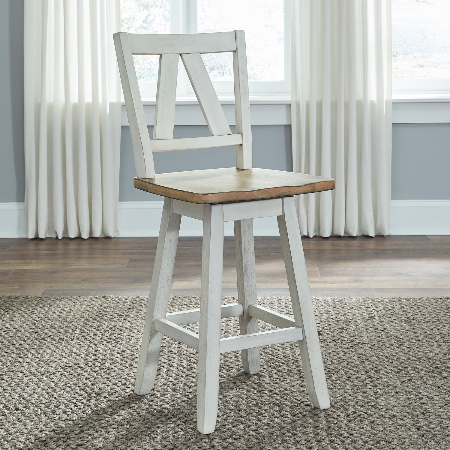 Lindsey Farm Counter Height Swivel Dining Chair