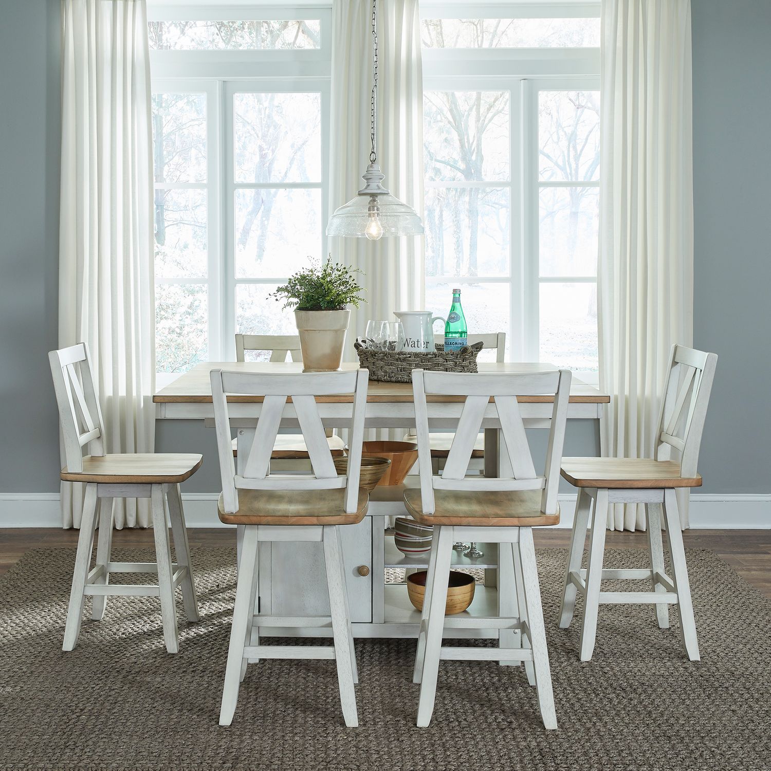 7 Piece Gathering Table Set